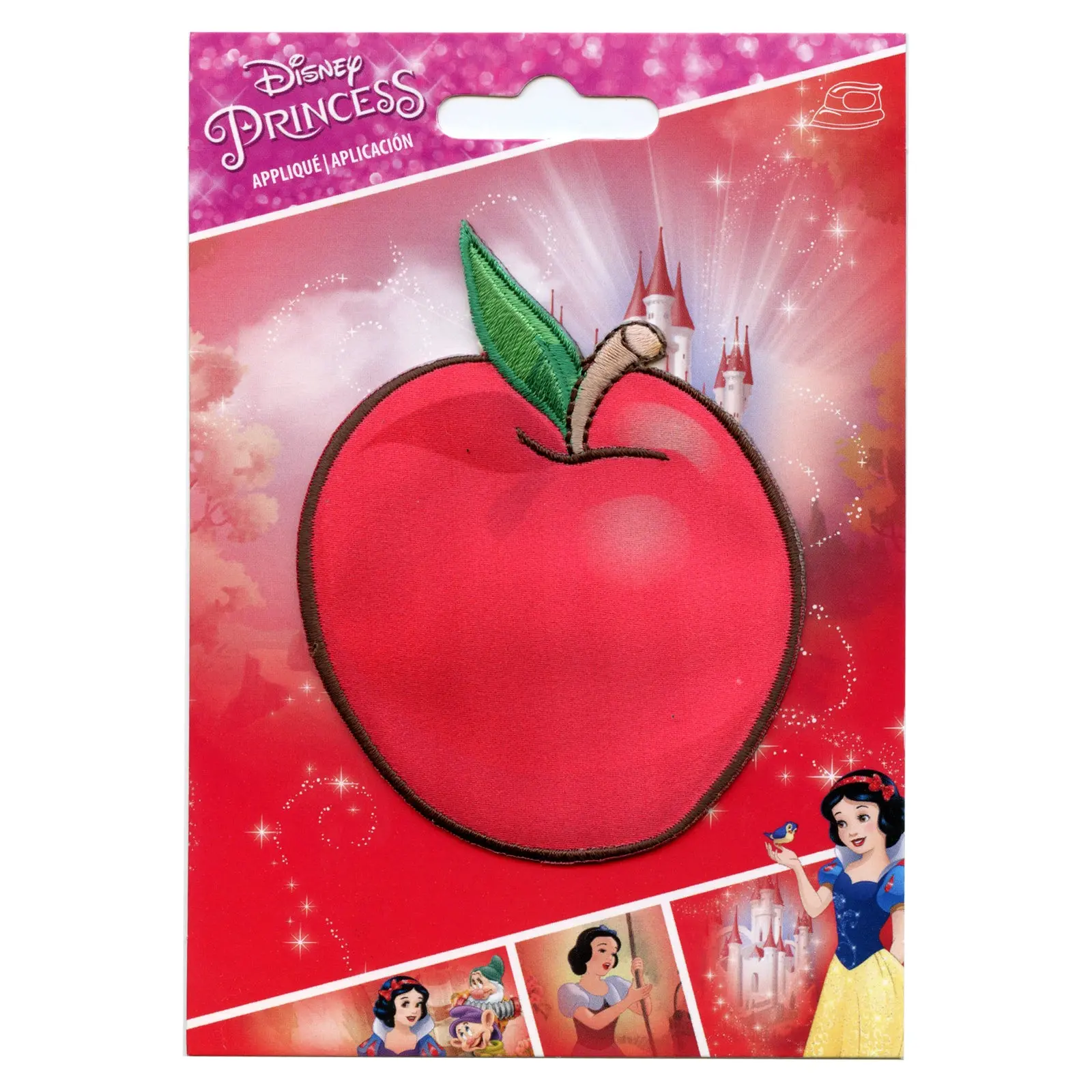 Disney Snow White And The Seven Dwarfs Snow White's Apple Embroidered Applique Iron On Patch - Image 2