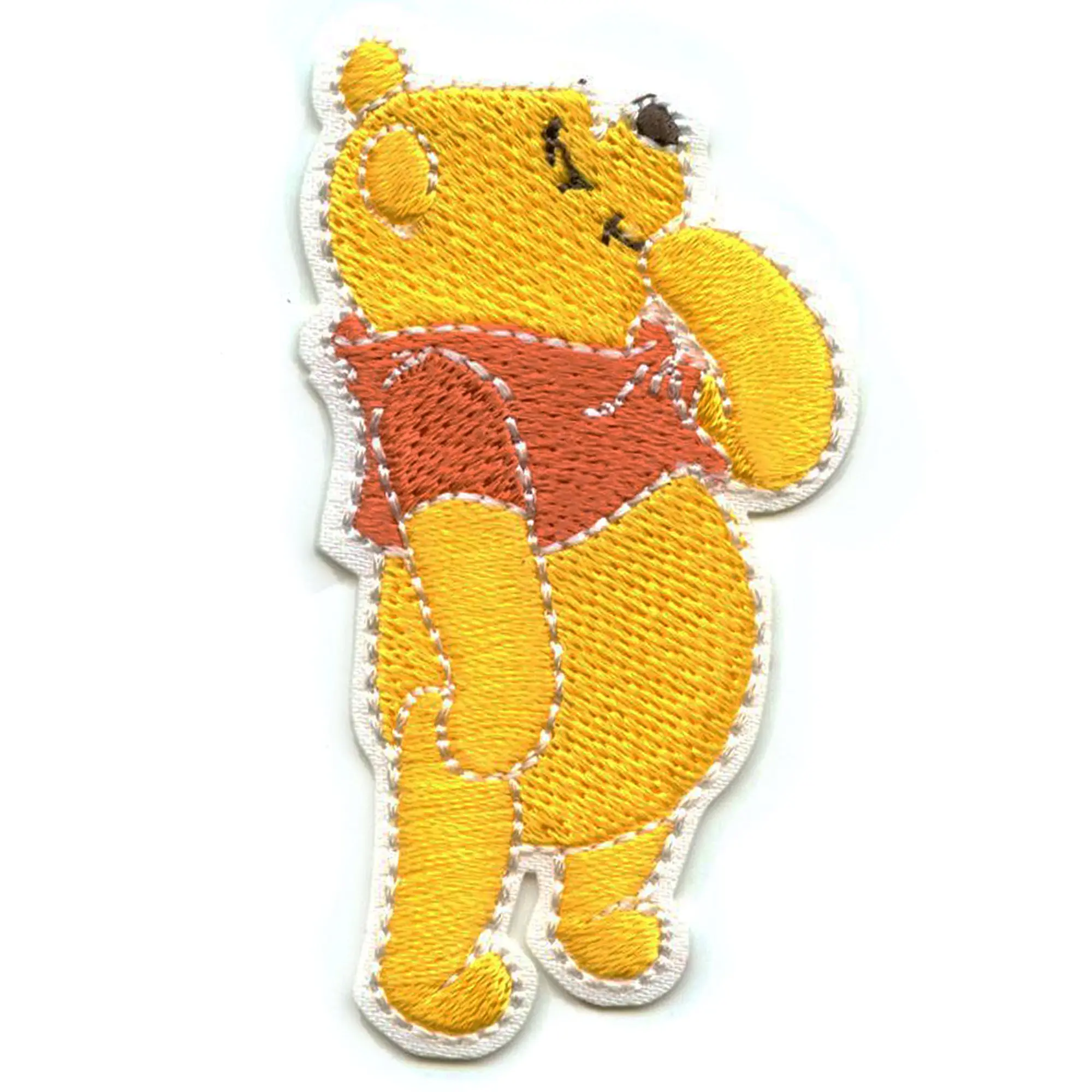 Disney The Winnie Pooh Bear Patch Cartoon Looking Up Embroidered Iron On