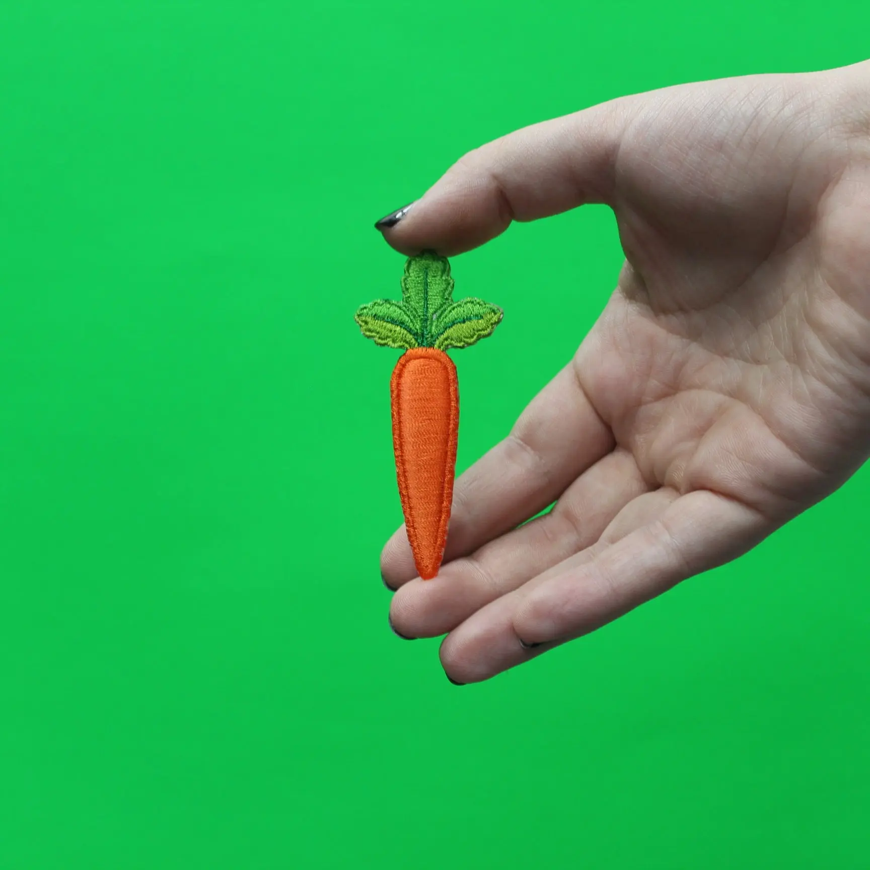 Easter Carrot Embroidered Iron On Patch - Image 2