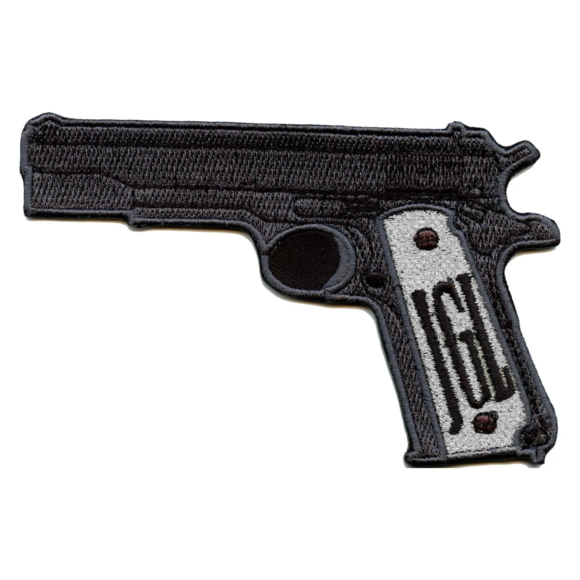El Chapo Diamond Encrusted Gun Embroidered Iron on Patch