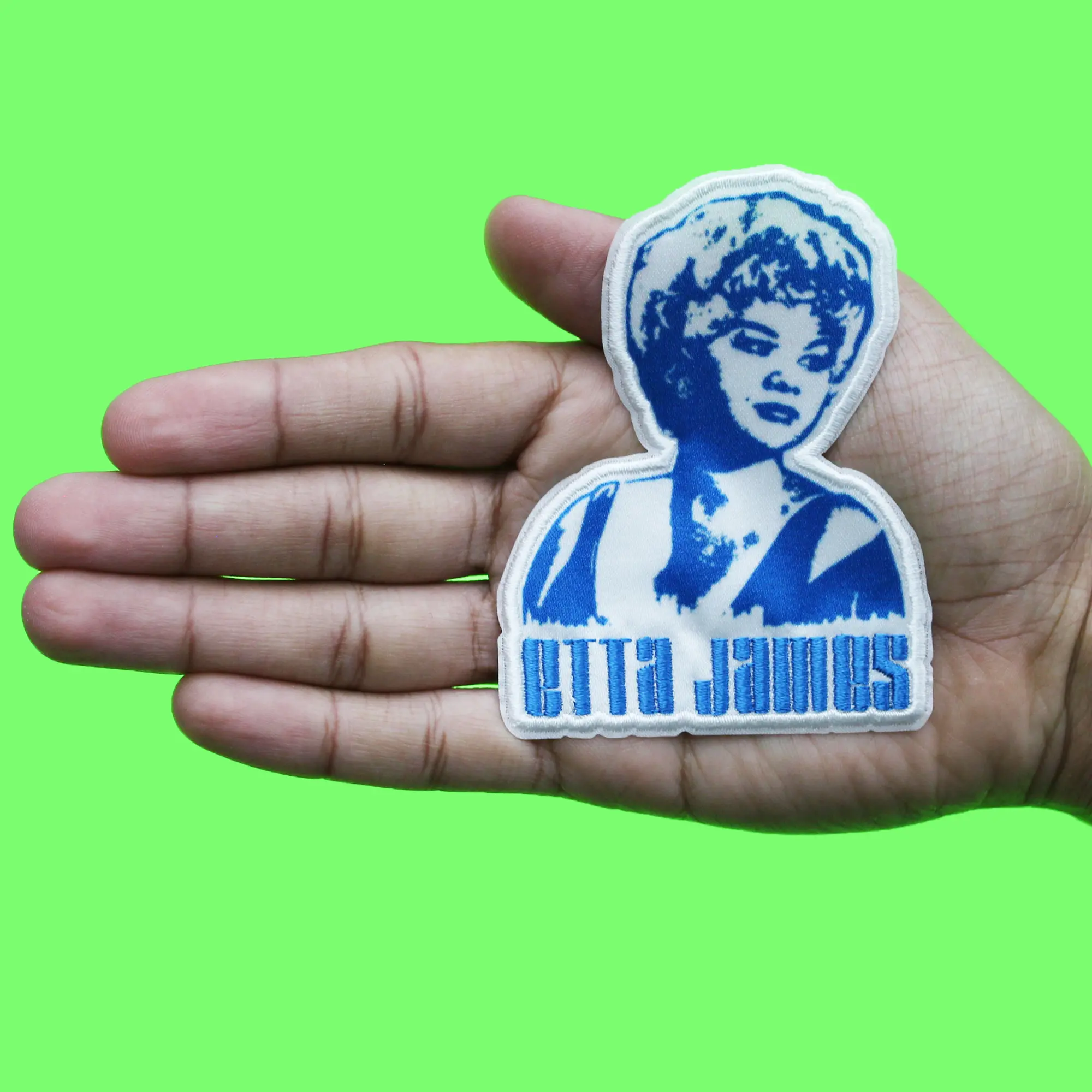 Etta James Stencil Patch Singer Songwriter Portrait Iron On - Image 2
