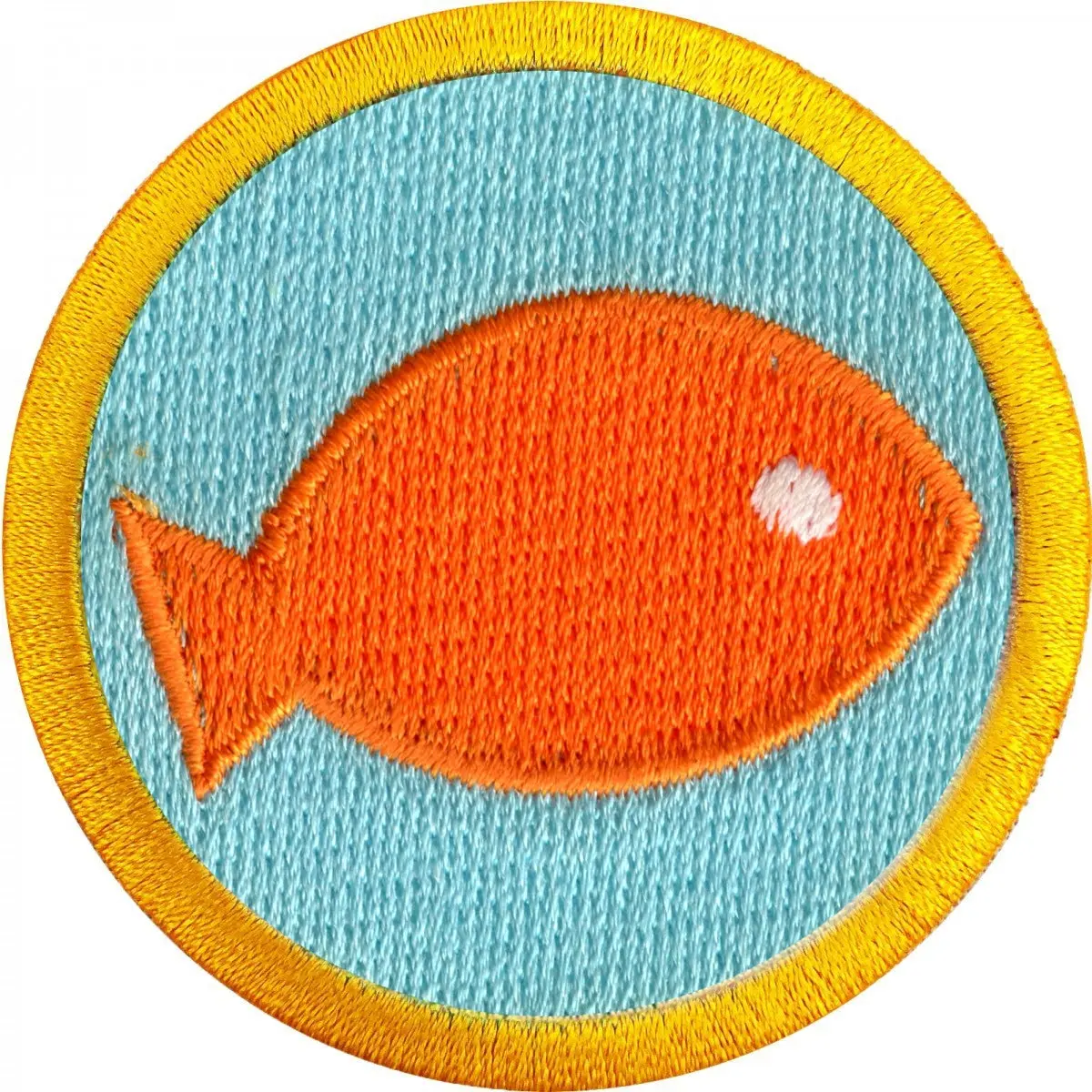 Fish Caretaking Merit Badge Embroidered Iron-on Patch