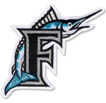 Florida Marlins "F" Logo Sleeve Jersey Patch (1993-2011)