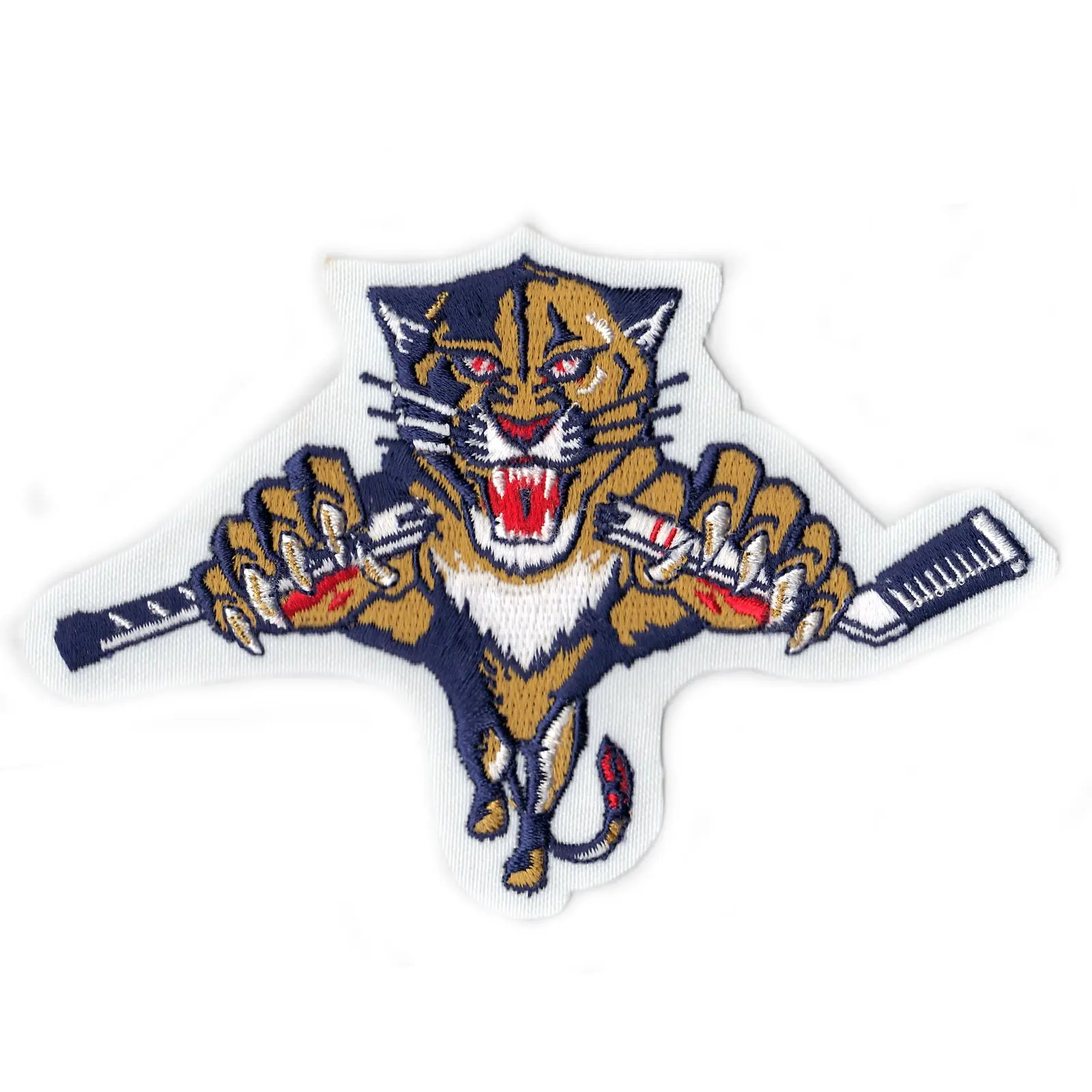 Florida Panthers Alternate Hockey Stick Patch 1999-2009 Embroidered Iron On Patch