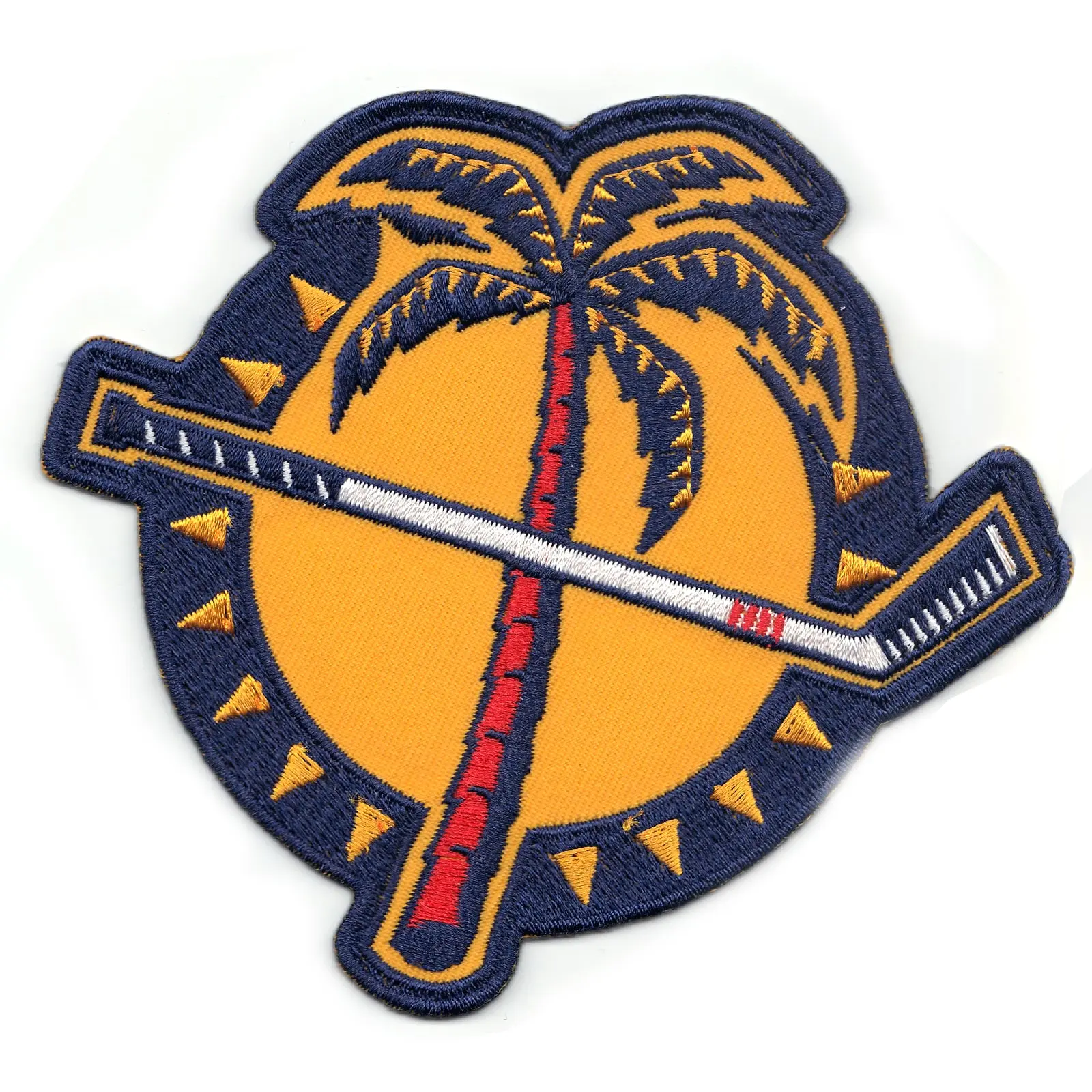 Florida Panthers Jersey Patch Palm Tree Hockey Stick Logo Shoulder
