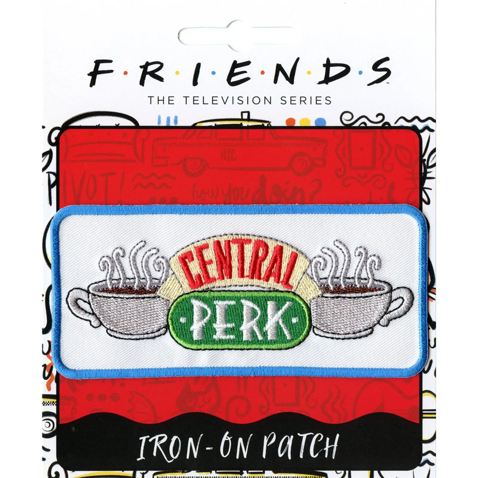 Friends Central Perk Embroidered Iron On Patch - Image 2