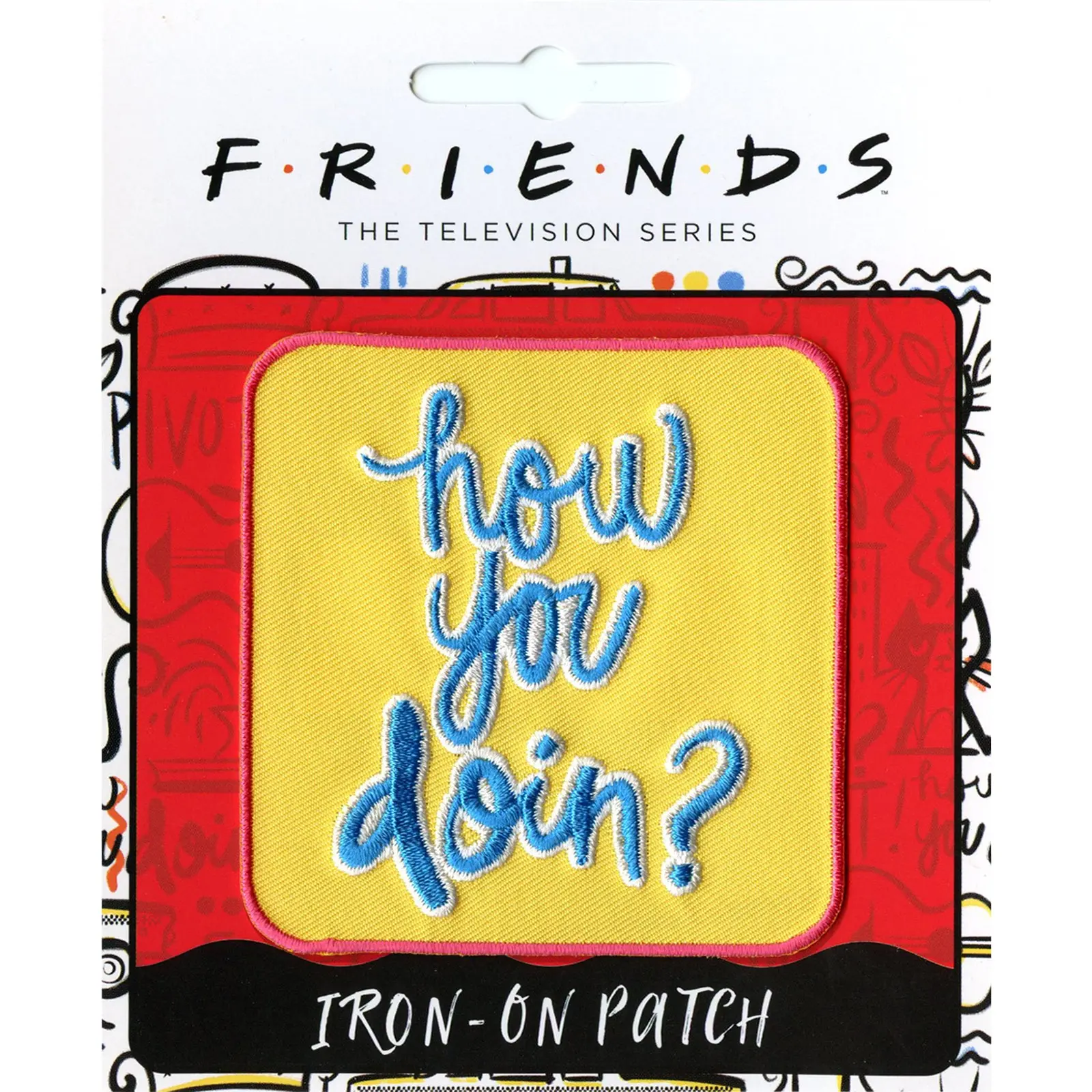 Friends How You Doin? Joey Embroidered Iron On Patch - Image 2