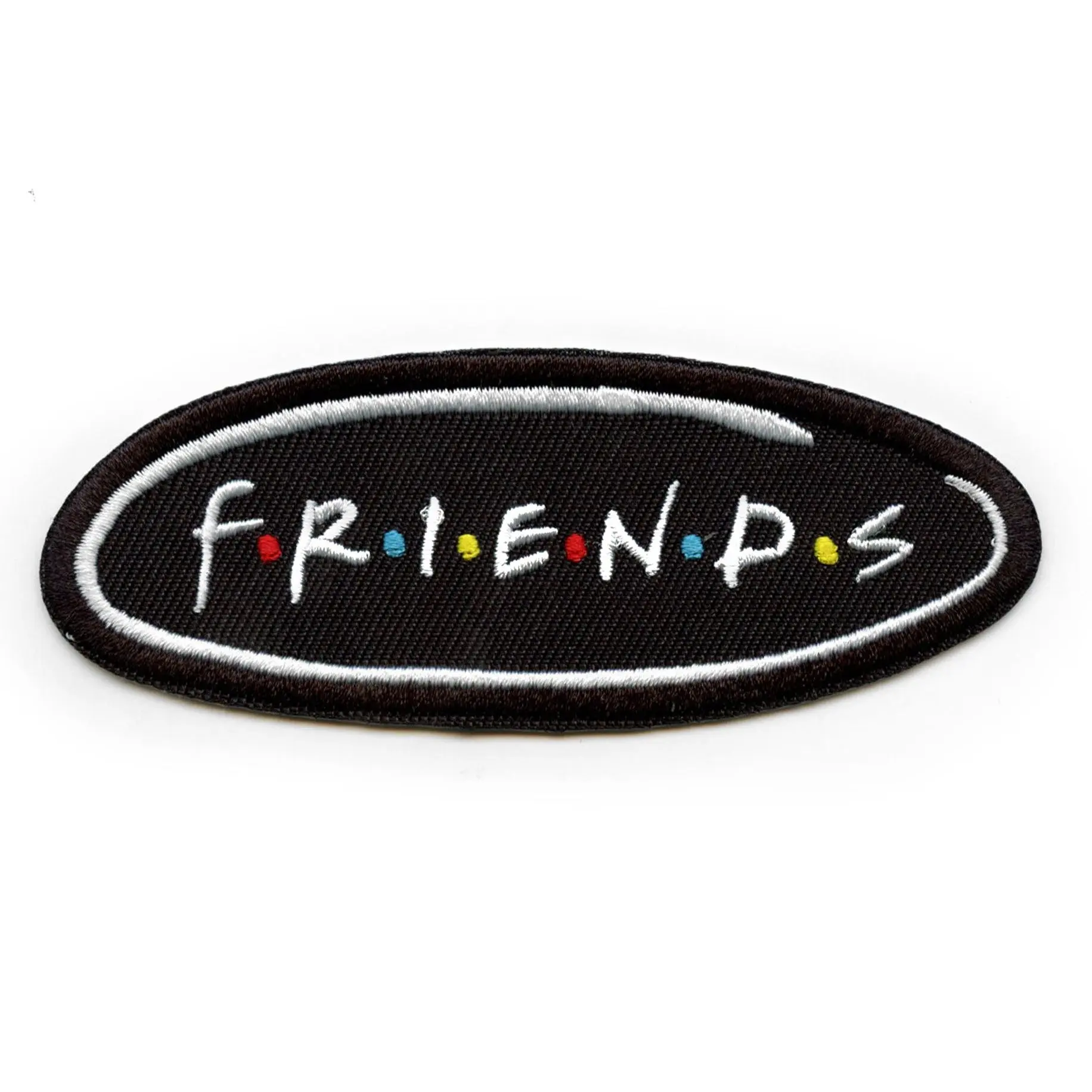 Friends Sitcom Oval Logo Patch 90s Nostalgia TV Embroidered Iron On - Image 2