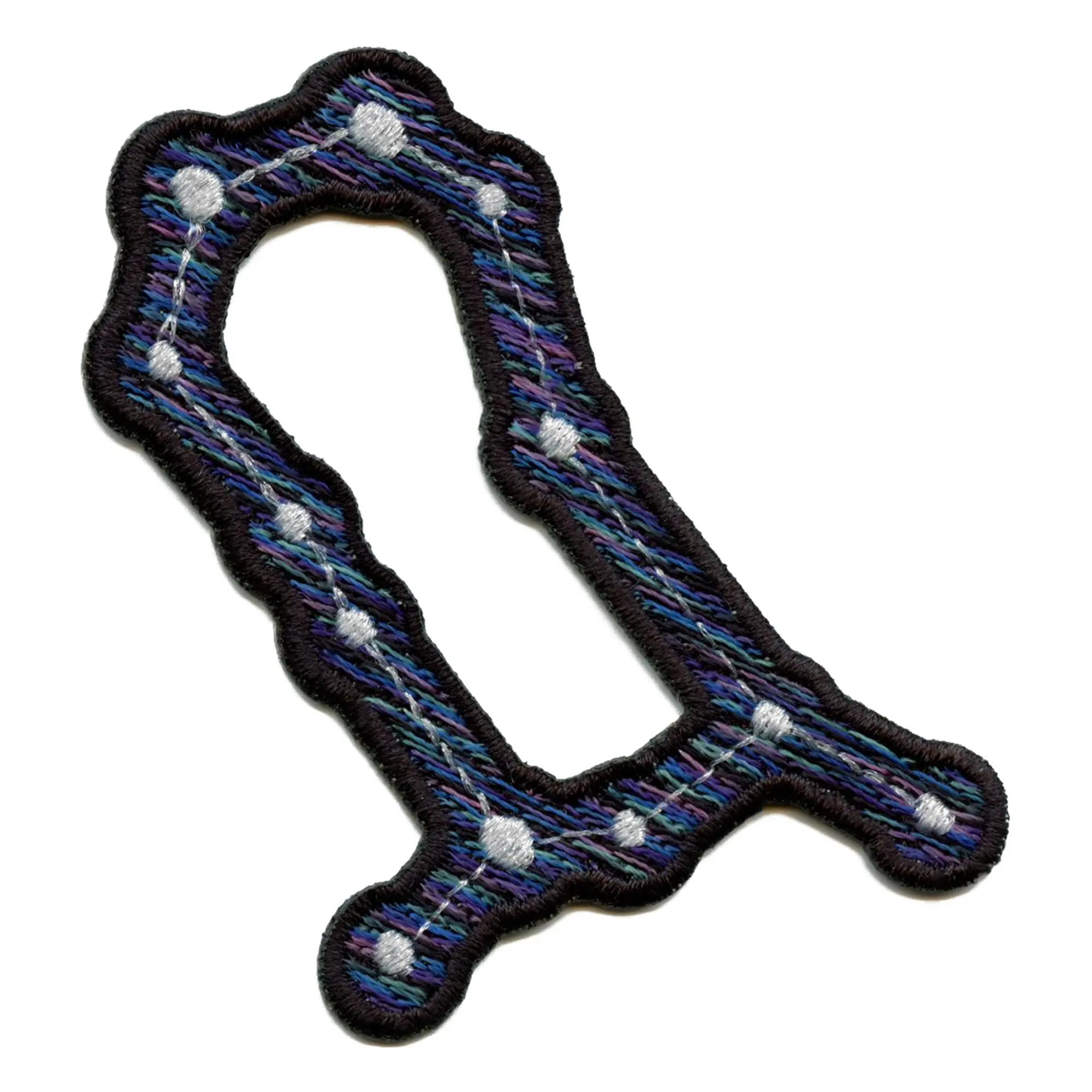 Gemini Zodiac Constellation Patch Stars Twins Horoscope Embroidered Iron On
