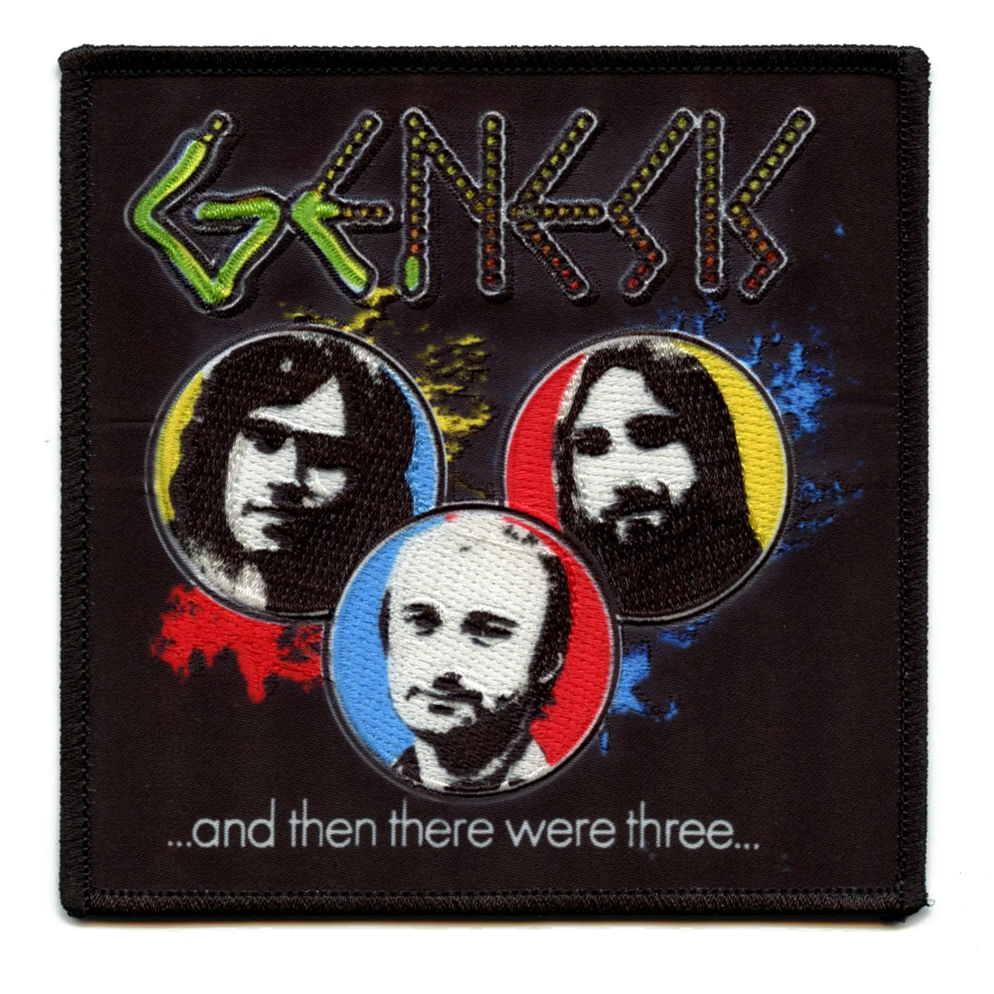 Genesis English Band Patch And Then There Were Three Sublimated Embroidered Iron On