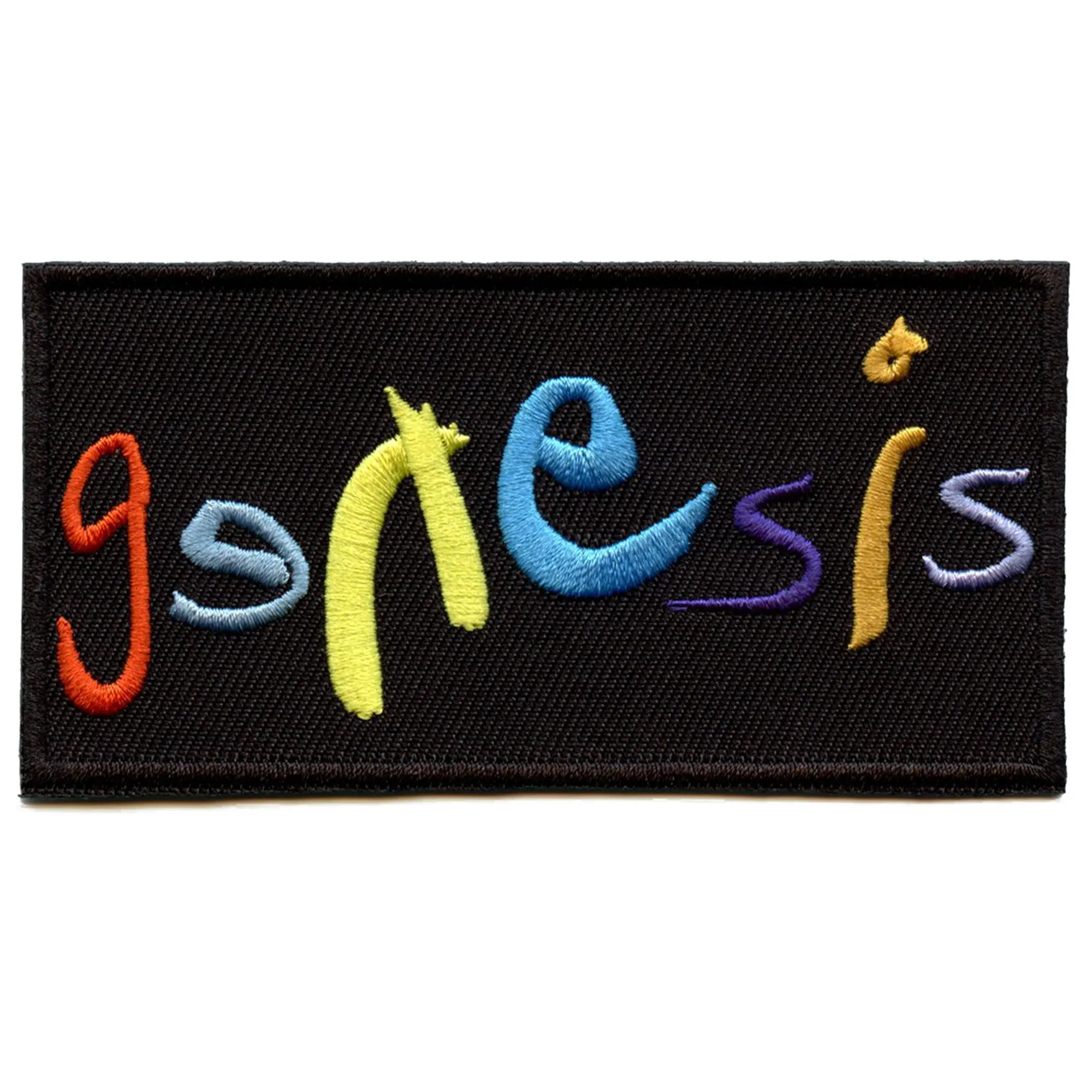Genesis Written Colorful Logo Patch English Rock Band Embroidered Iron On