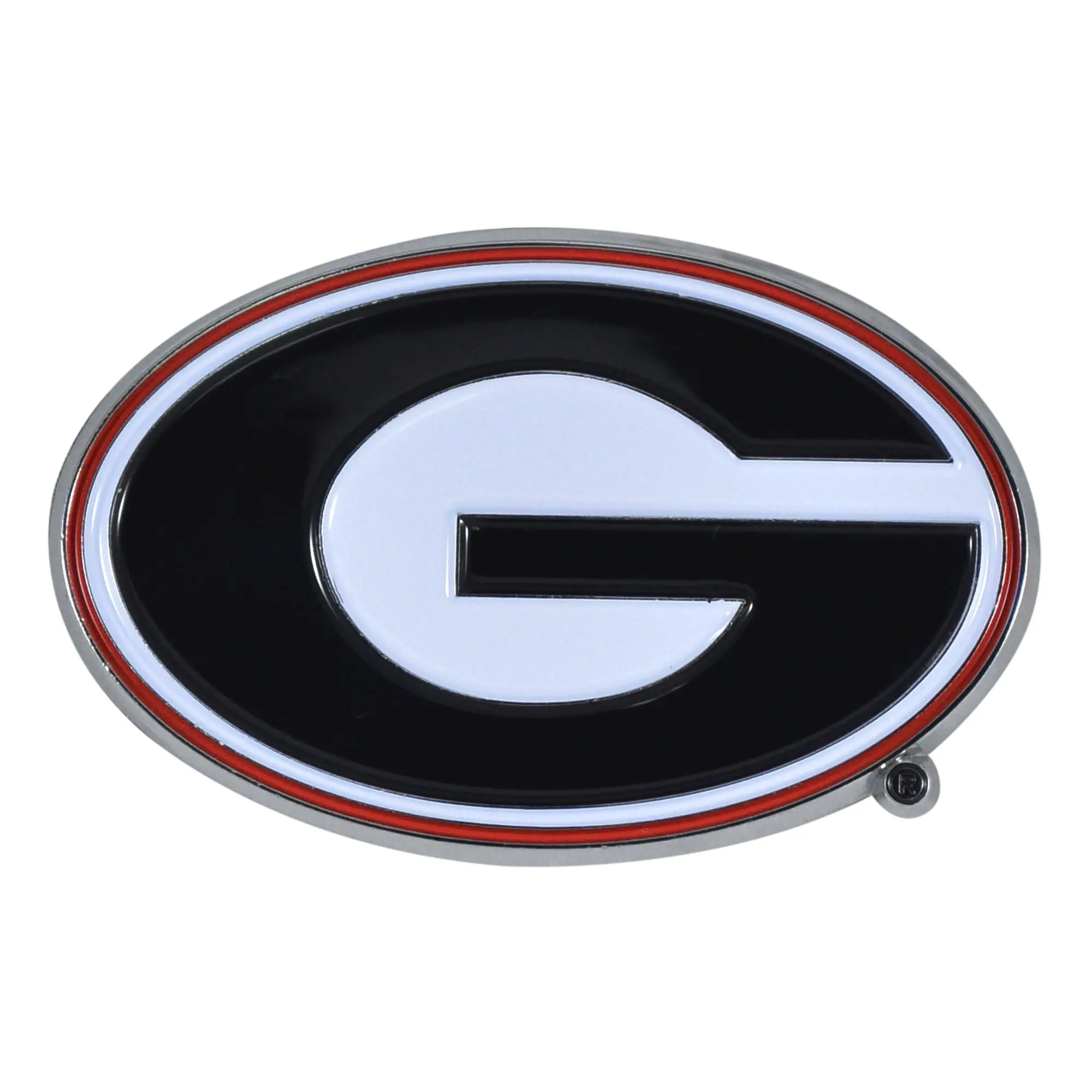 Georgia Bulldogs Solid Metal Color Auto Emblem