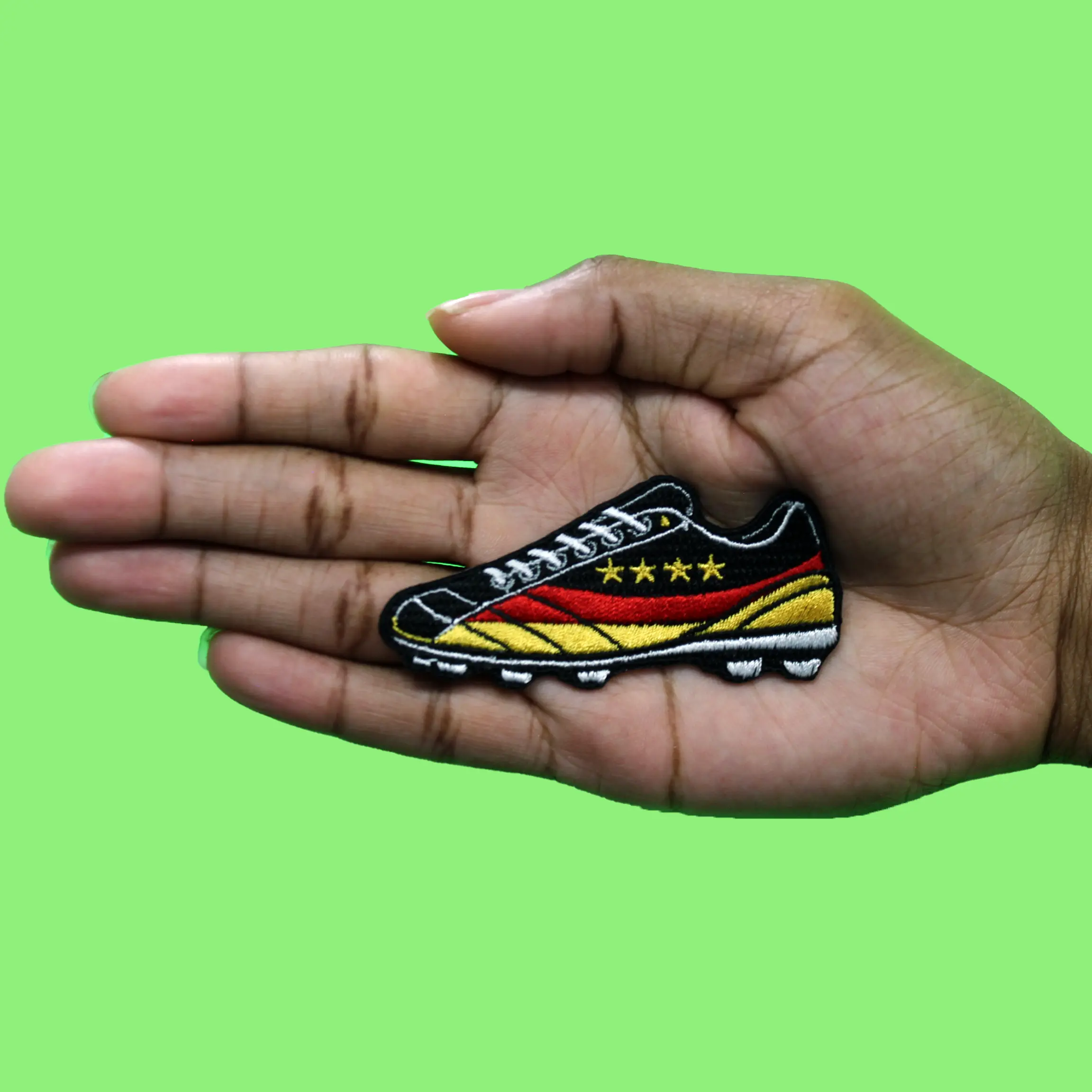 Germany Flag Cleat Patch International Soccer Team Embroidered Iron On - Image 2