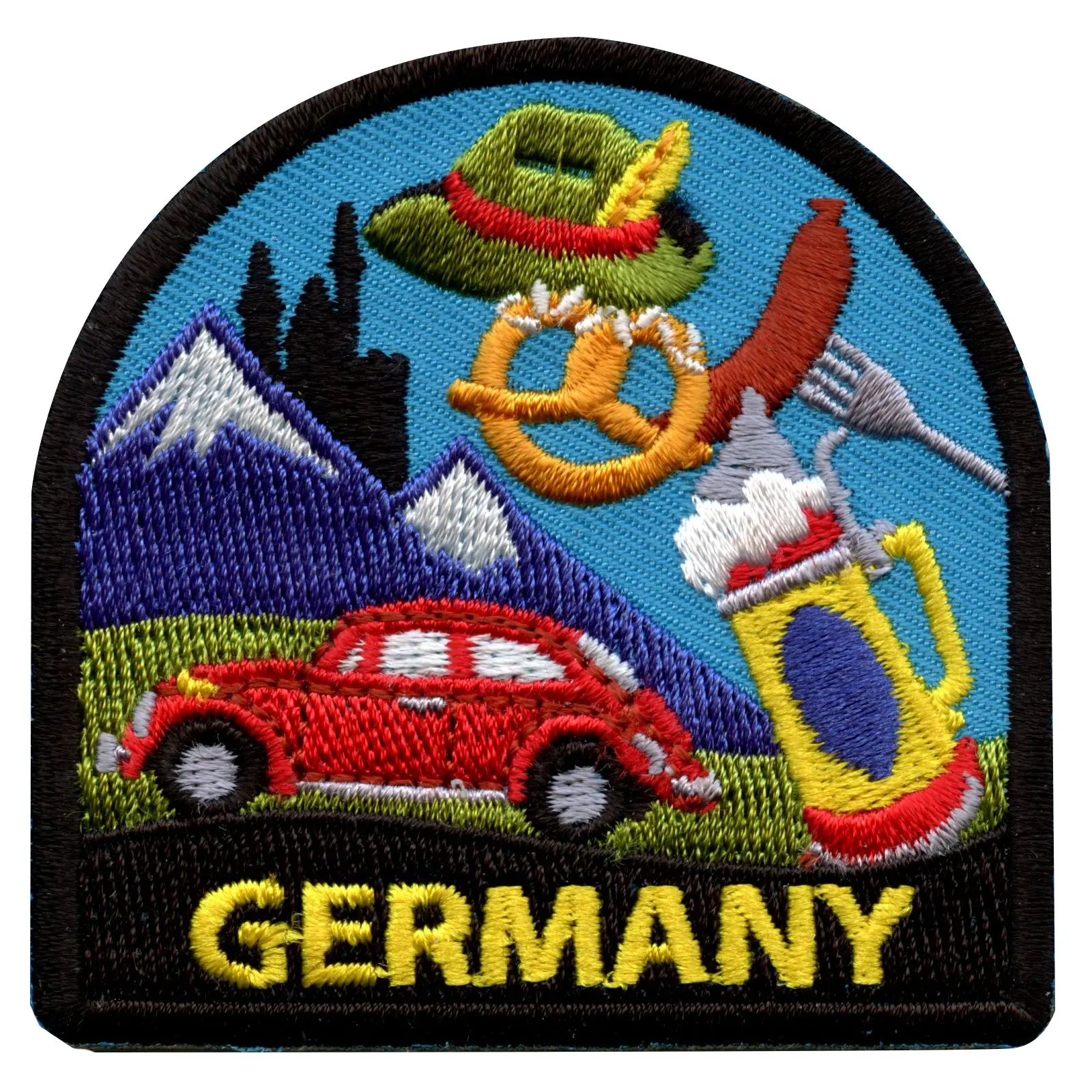 Germany World Showcase Travel Patch Souvenir History Vacation Embroidered Iron On