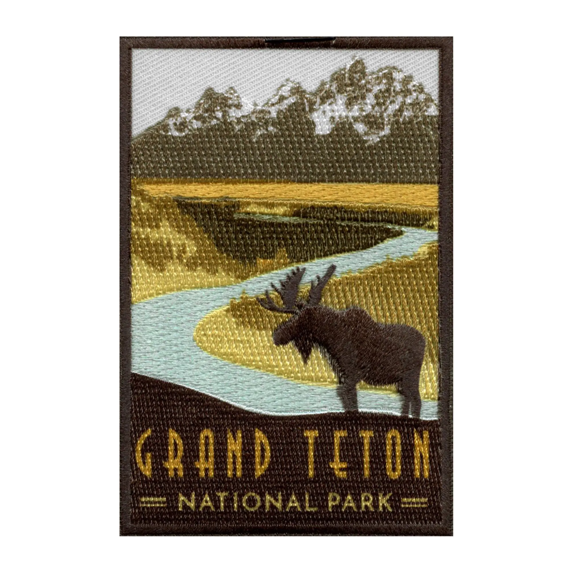 Grand Teton National Park Patch NorthWestern Wyoming Travel Sublimated Iron On