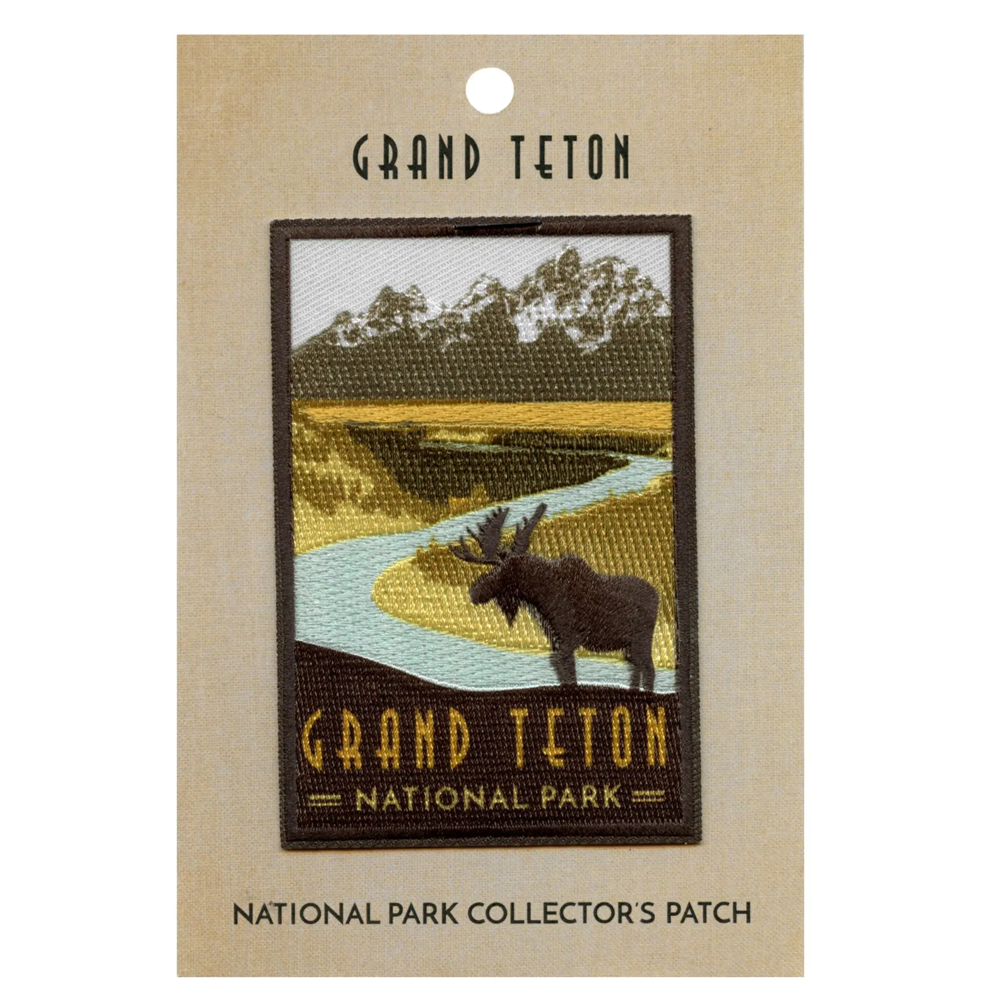 Grand Teton National Park Patch NorthWestern Wyoming Travel Sublimated Iron On - Image 2