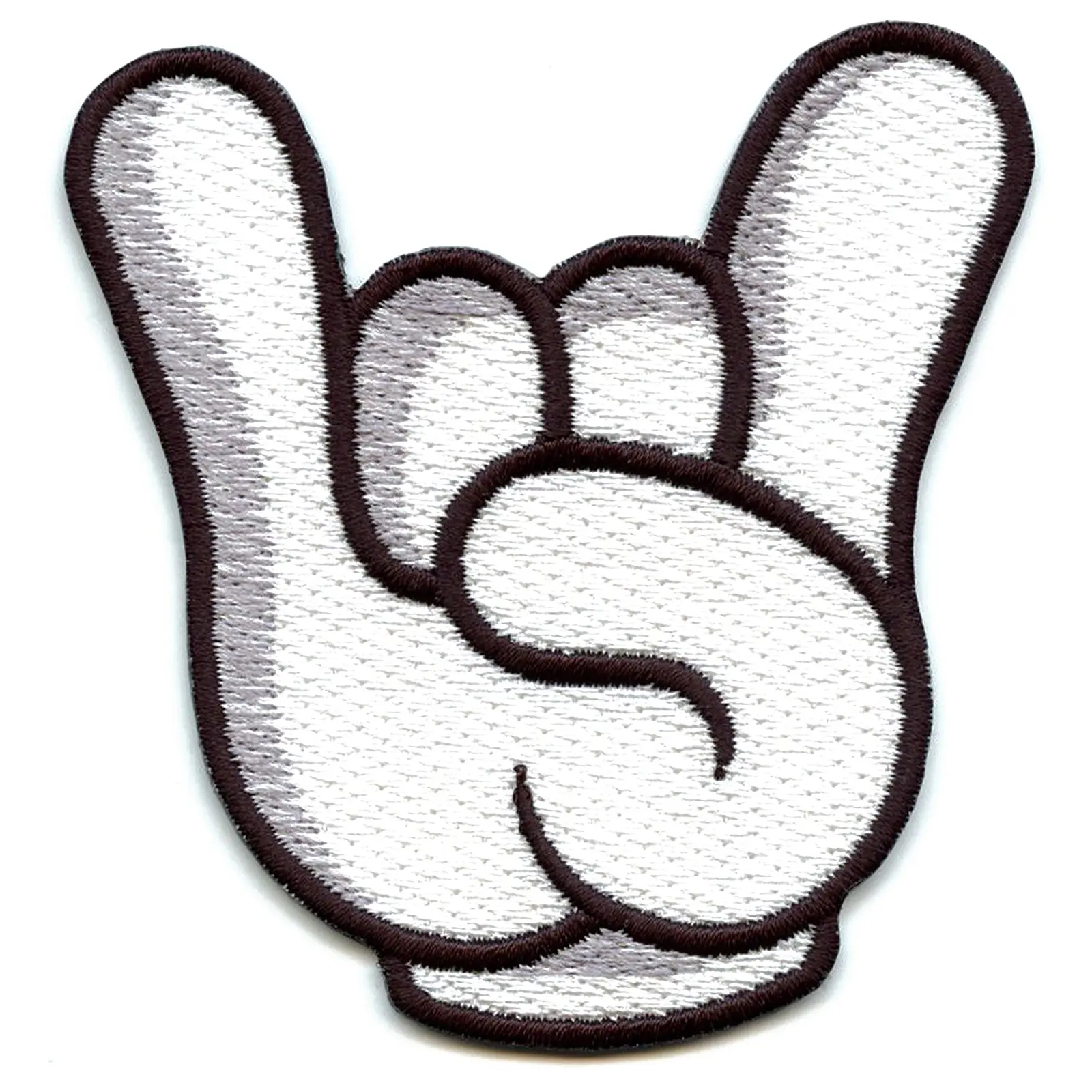 H-Town Houston Texas White Gloves Embroidered Iron On Patch