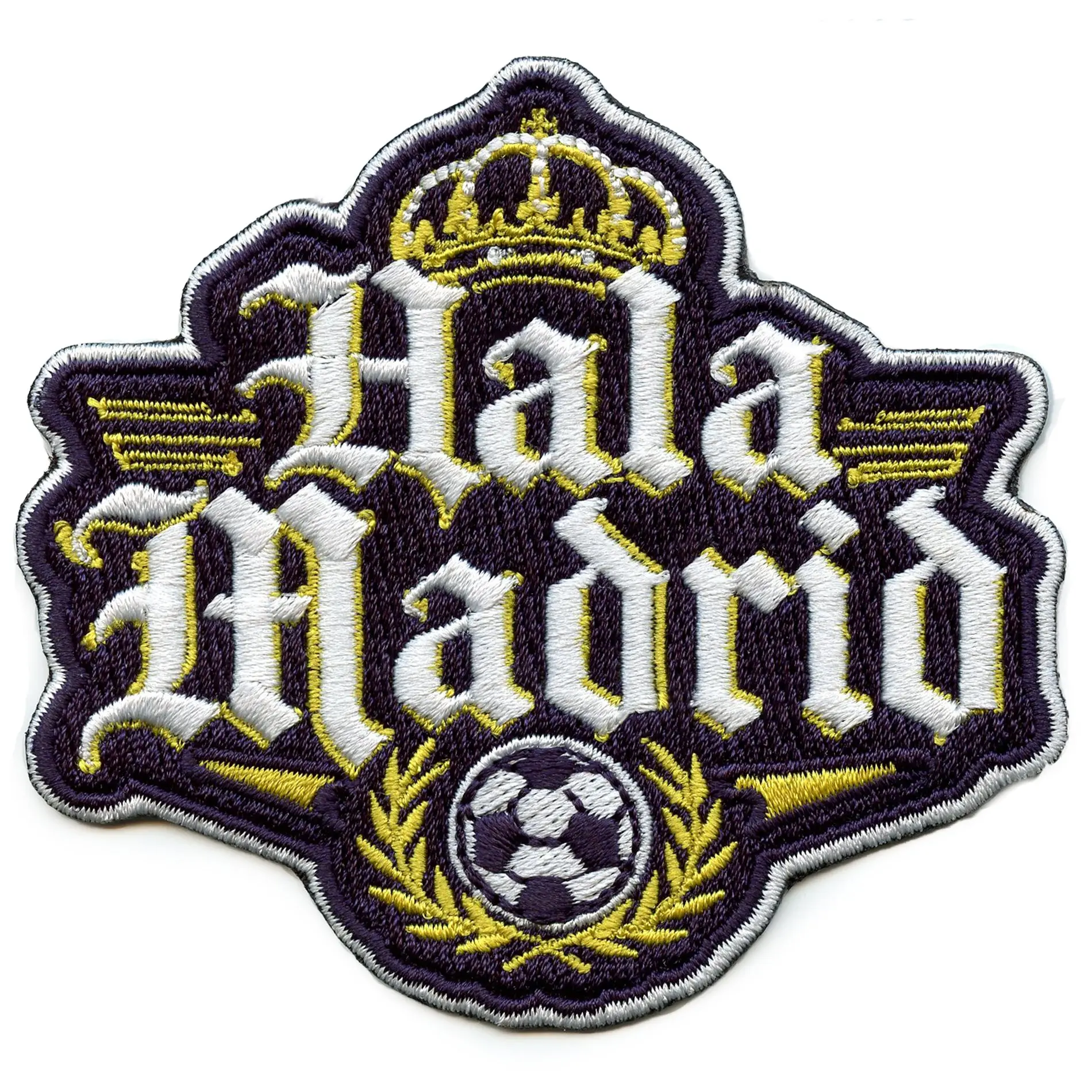 Hala Madrid Soccer Patch Spain Fútbol 1902 Embroidered Iron-On