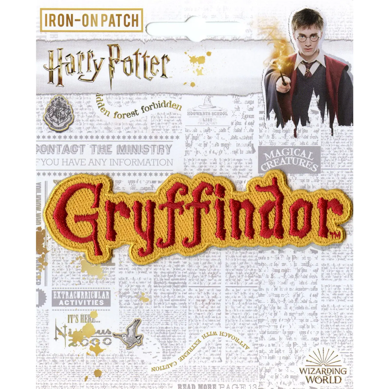 Harry Potter Gryffindor Embroidered Iron-on Patch - Image 2