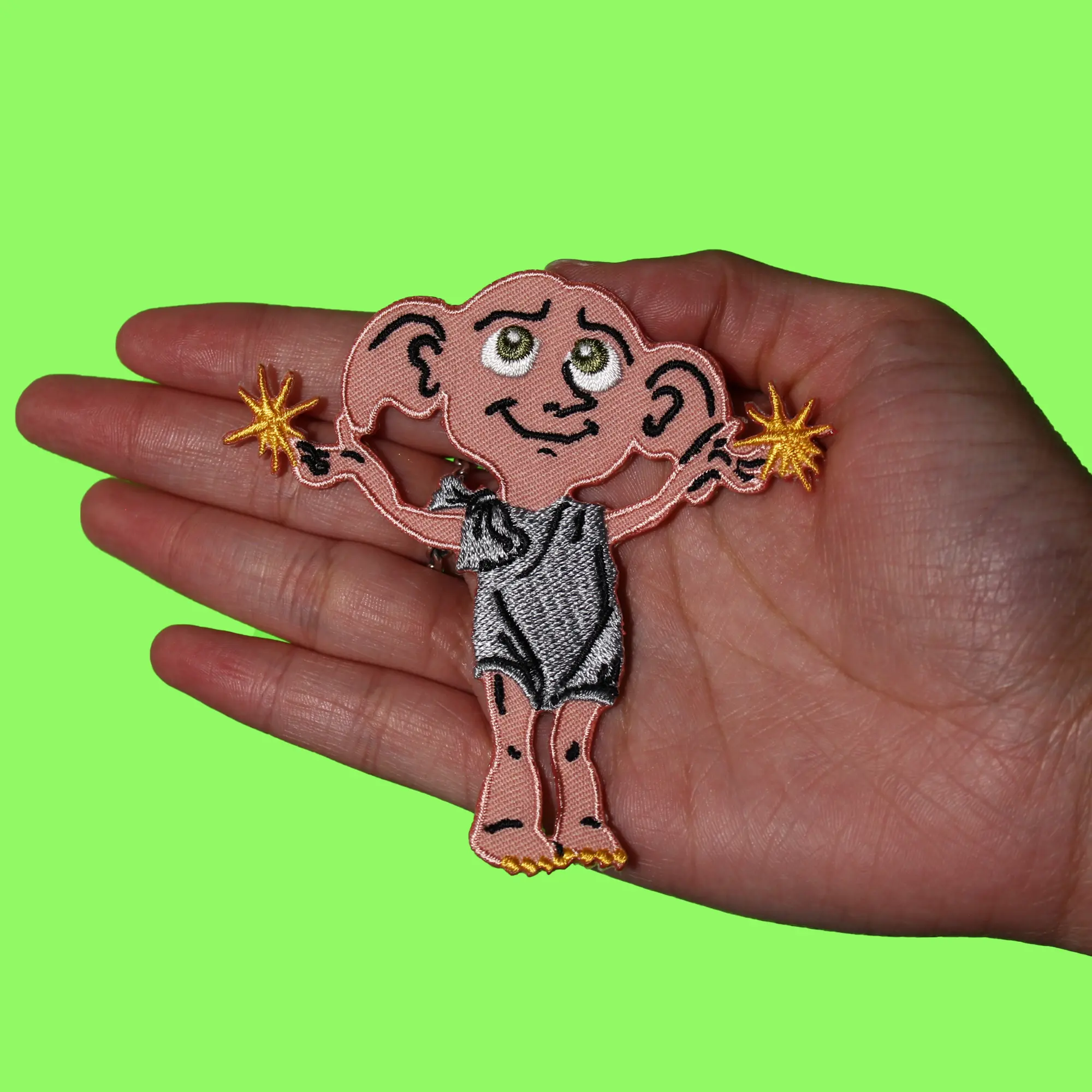 Harry Potter Movie Patch Dobby Is Free Embroidered Iron On - Image 2
