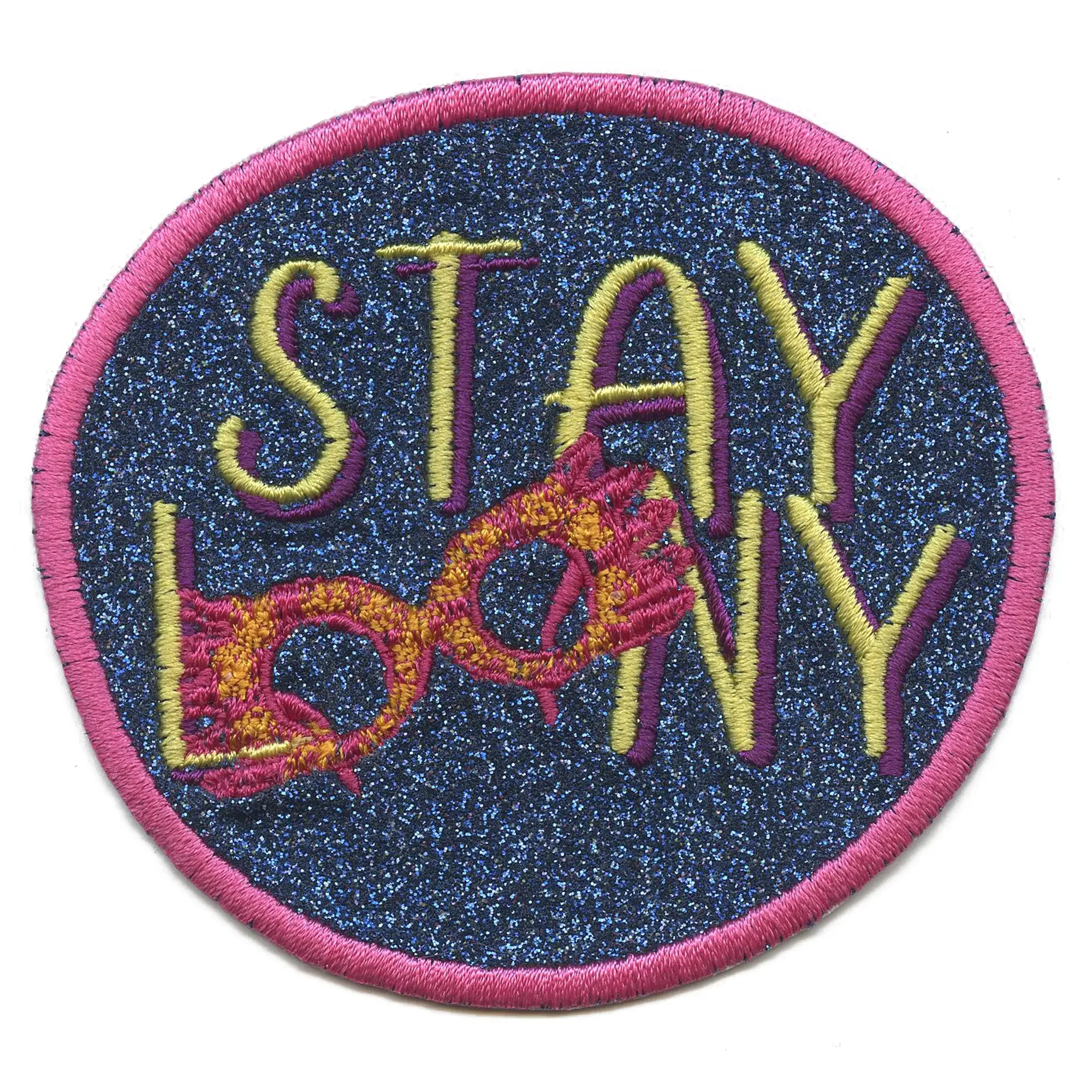 Wizard Whimsical Movie Patch Stay Looney Glasses Embroidered Iron On