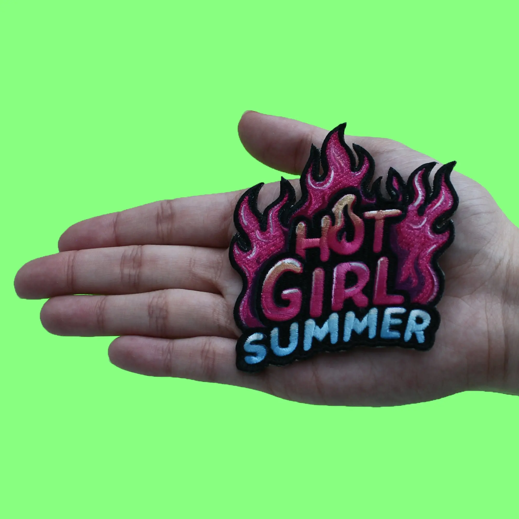 Hot Girl Summer Patch Rapper Chick Bop Embroidered Iron On - Image 2
