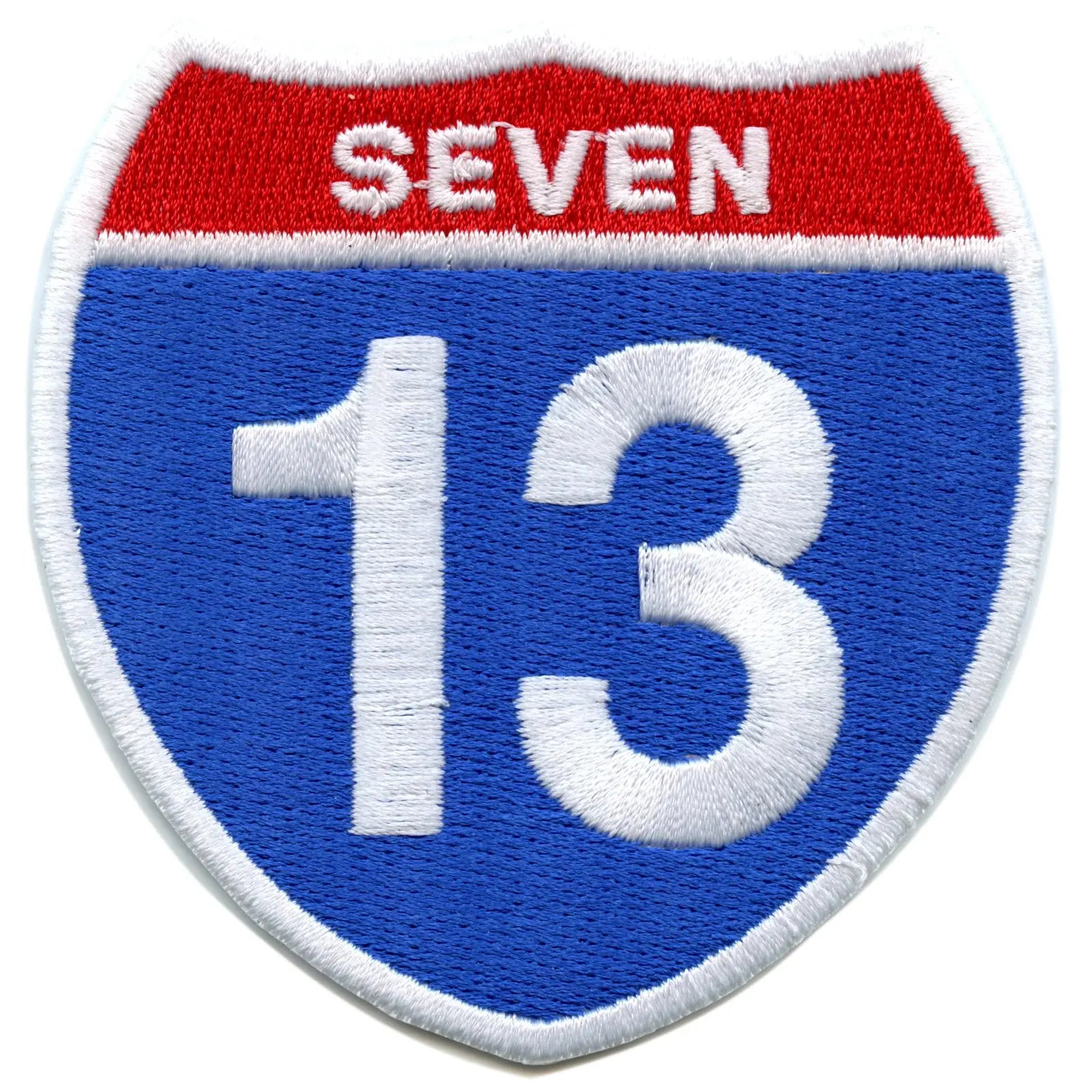 Houston 713 Interstate Road Sign Embroidered Iron On Patch - Image 2