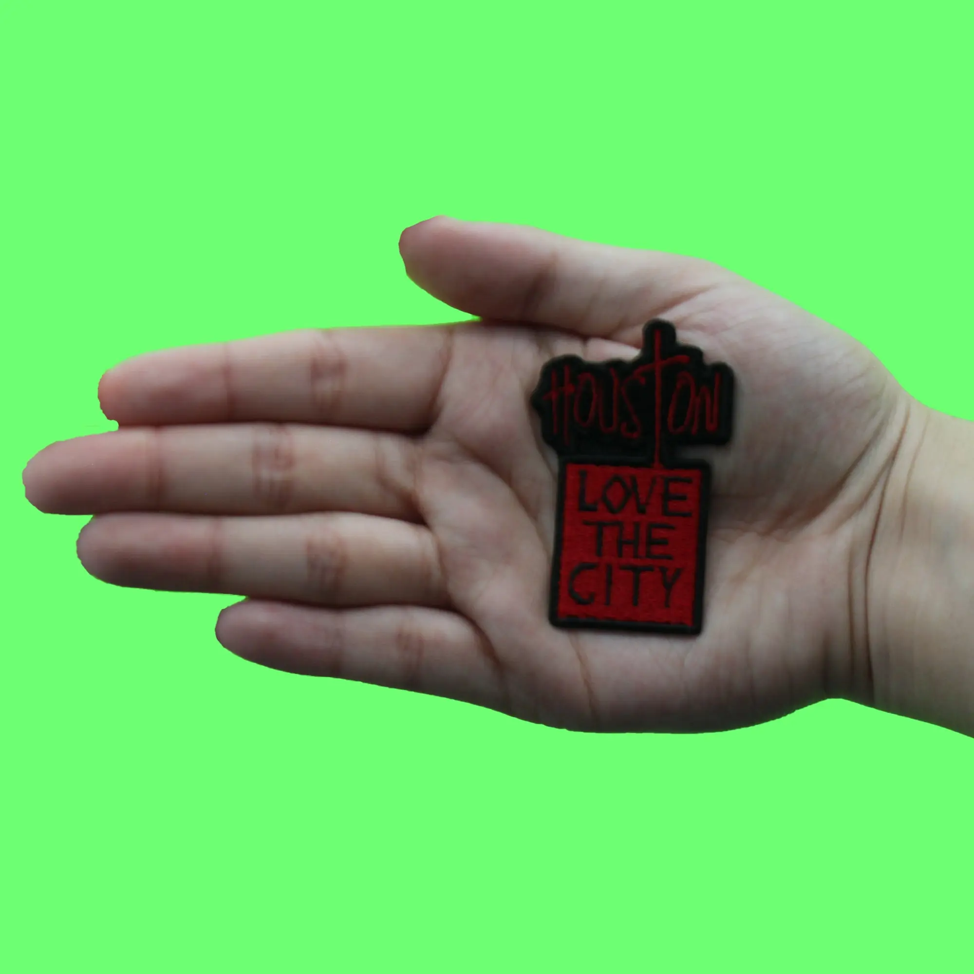 Houston Love The City Patch Graffiti Mural Art Embroidered Iron On - Image 2