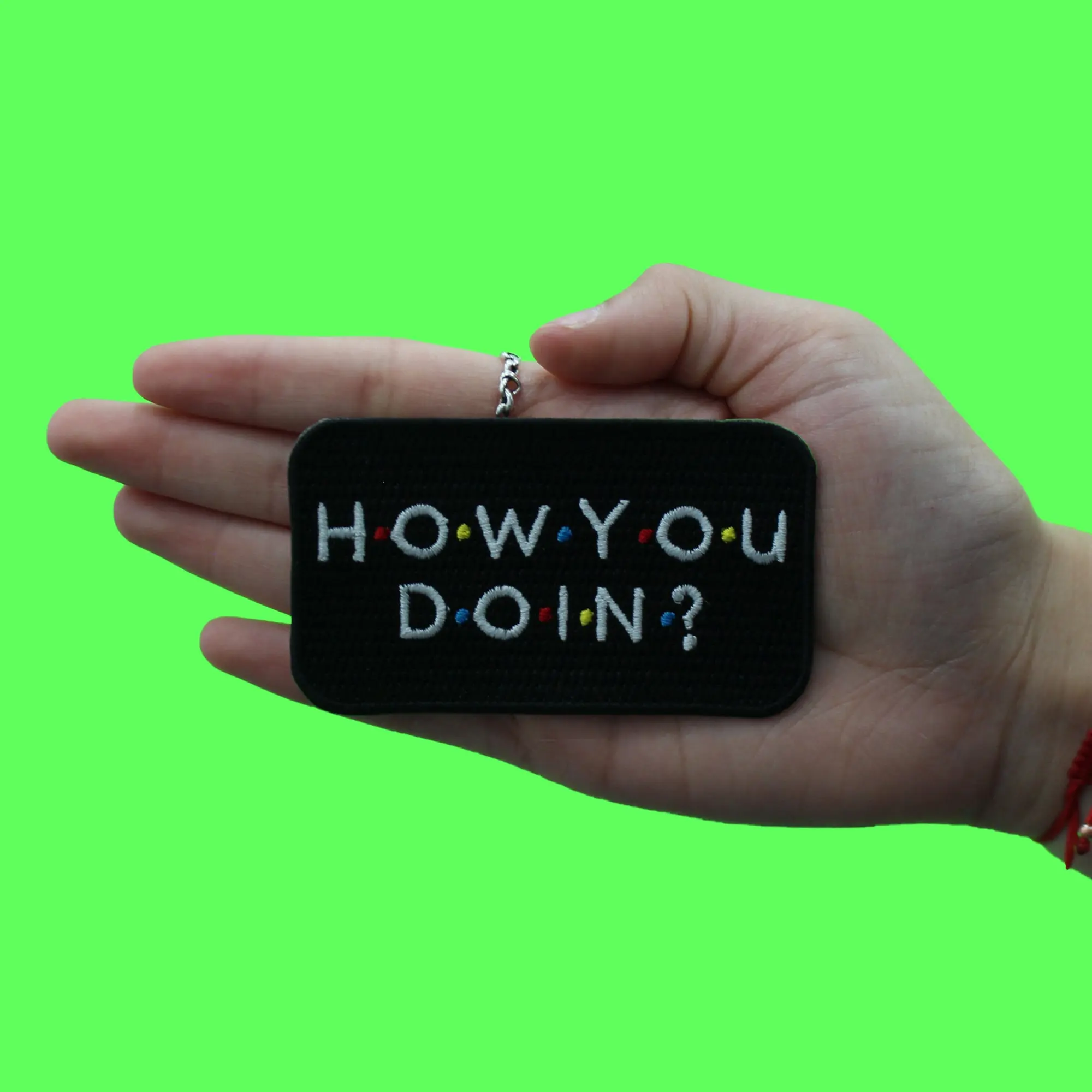 How You Doin? Parody Patch Sitcom TV Comedy Embroidered Iron On - Image 2