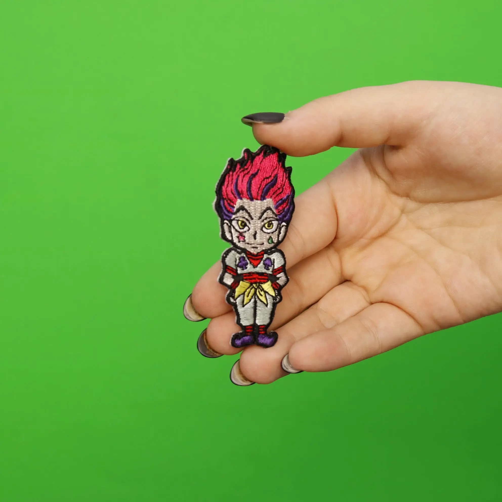 HunterXHunter Anime Hisoka Full Body Embroidered Iron On Patch - Image 2