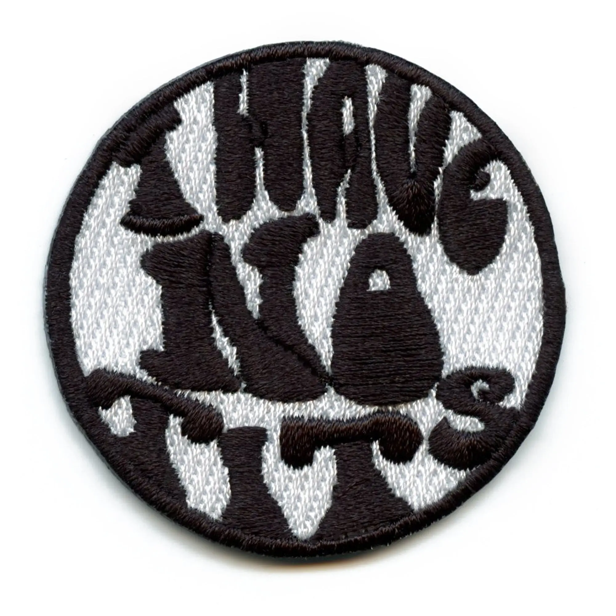 I Have No Tits Round Embroidered Iron On Patch