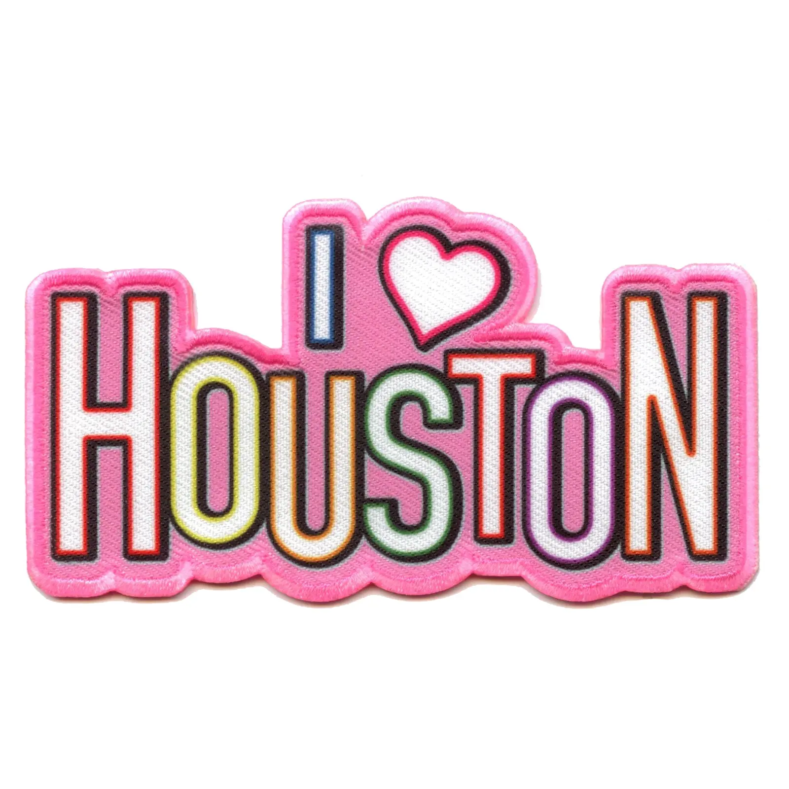 I Heart Houston Embroidered Iron On FotoPatch - Image 2