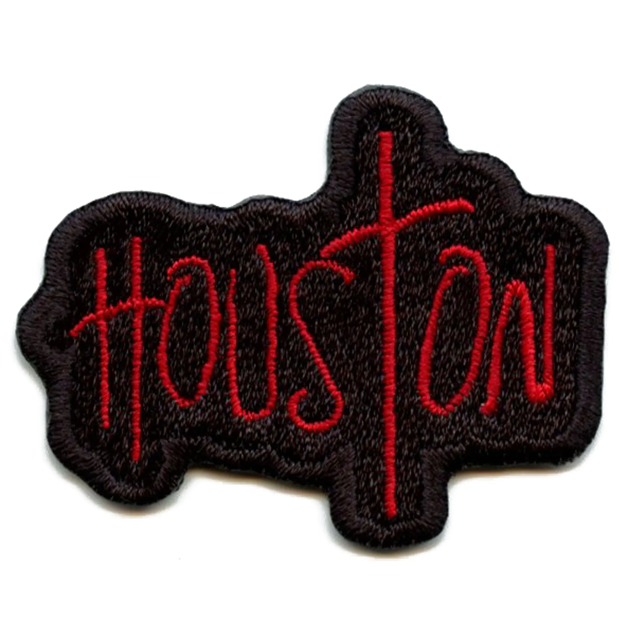 Iconic Houston Script Patch Graffiti Mural Art Embroidered Iron On
