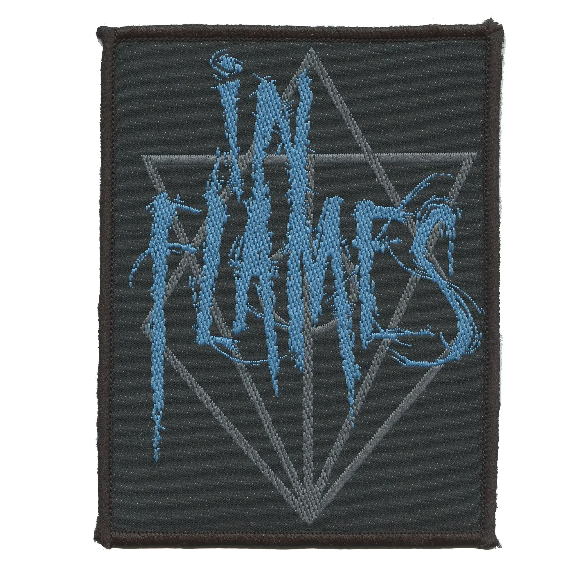 In Flames Band Patch Heavy Metal Scratched Logo Woven Iron On