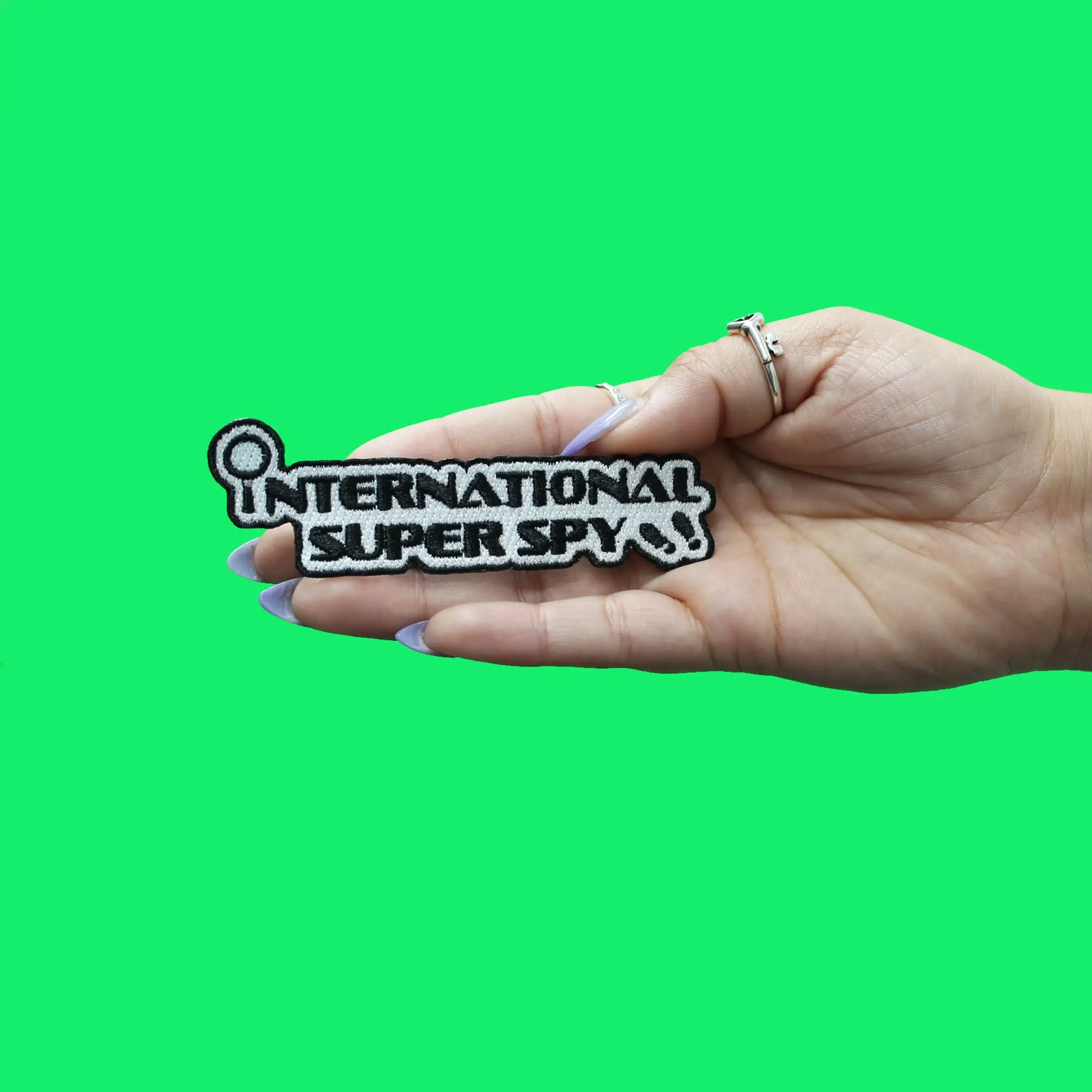 International Super Spy Patch Cartoon Song Embroidered Iron On - Image 2
