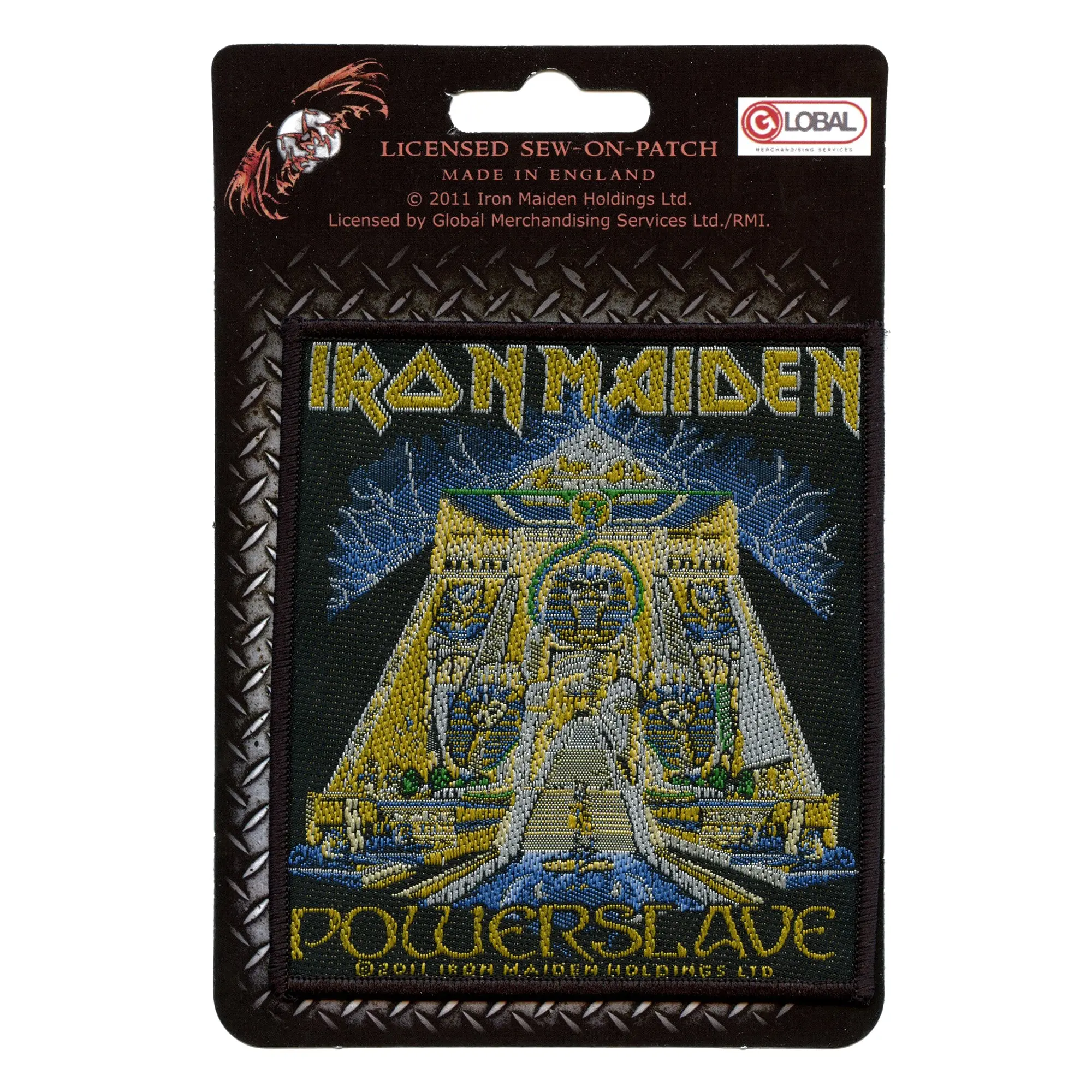 Iron Maiden Powerslave Patch 1984 Album Art Woven Sew On - Image 2