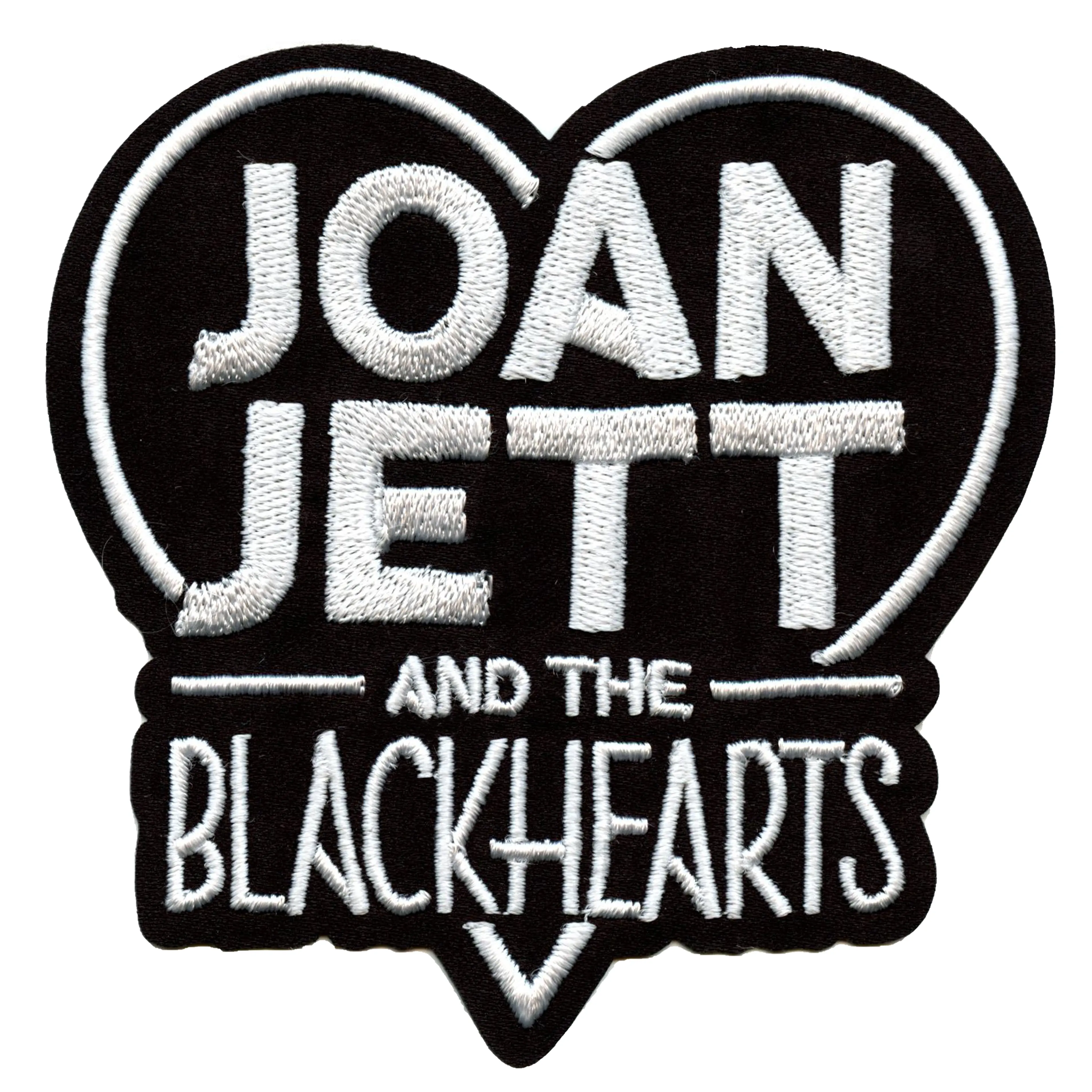 Joan Jett & the Blackhearts Patch Rock Script Logo Embroidered Iron On