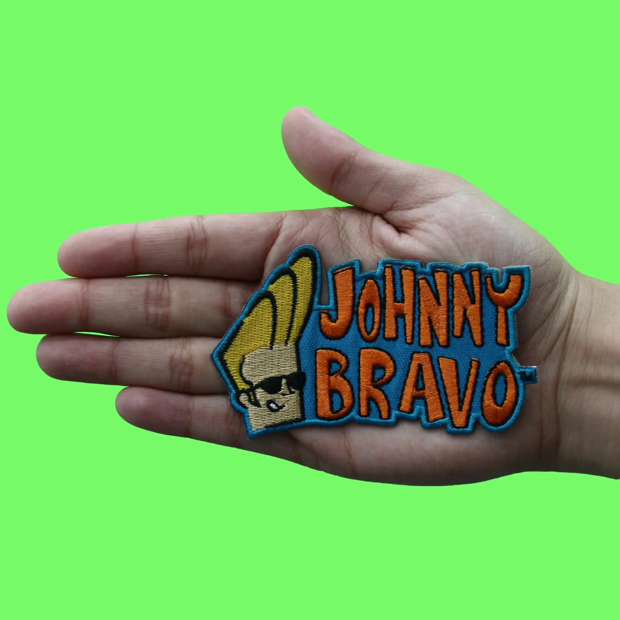 Johnny Bravo Logo Patch Cartoon Network Animation Embroidered Iron On - Image 2