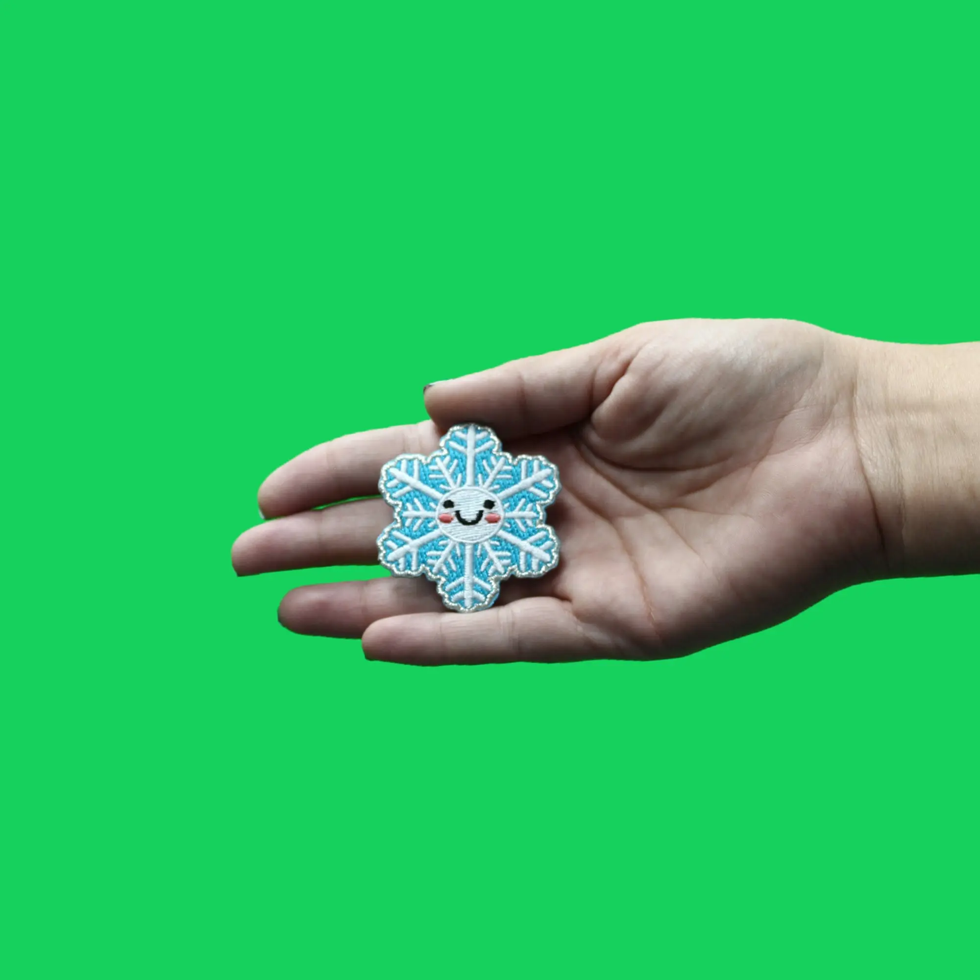 Kawaii Snowflake Patch Christmas Embroidered Iron On - Image 2