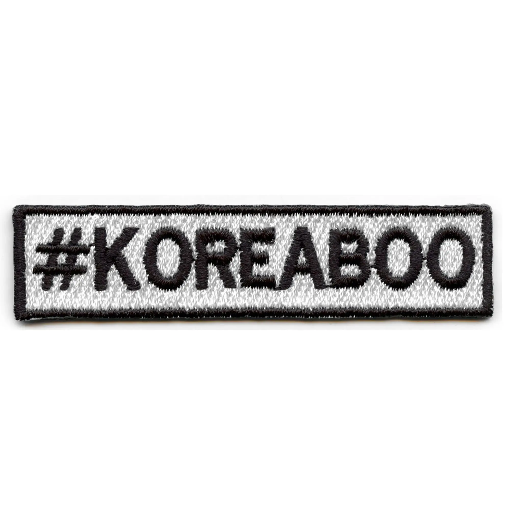 #KOREABOO Patch KPOP Fan Hashtag Embroidered Iron On