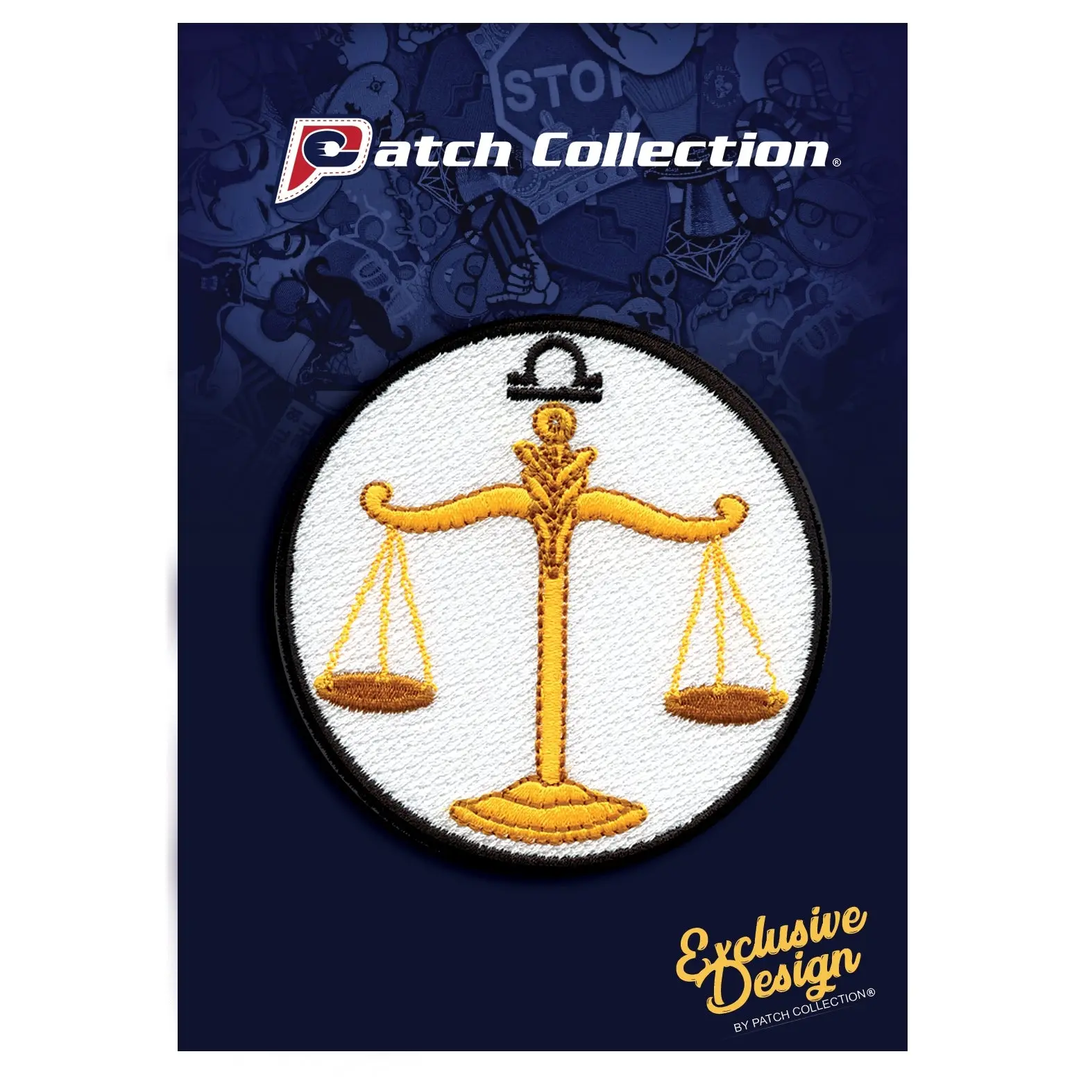 Libra Zodiac Sign Iron On Patch - Image 2