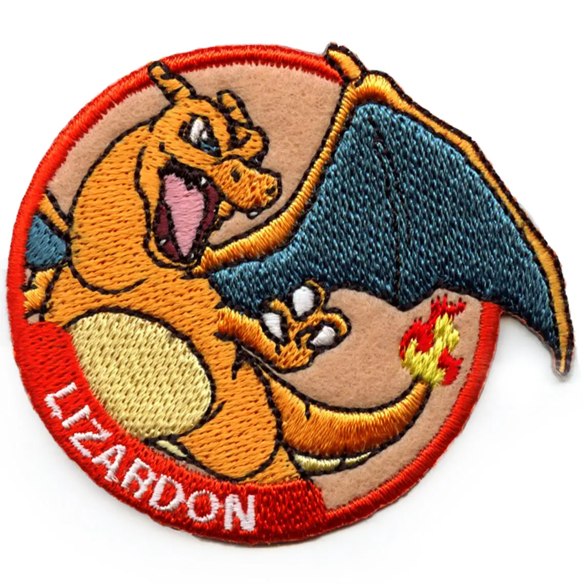 Pokémon Lizardon Charizard Patch Games TV Character Embroidered Iron-On