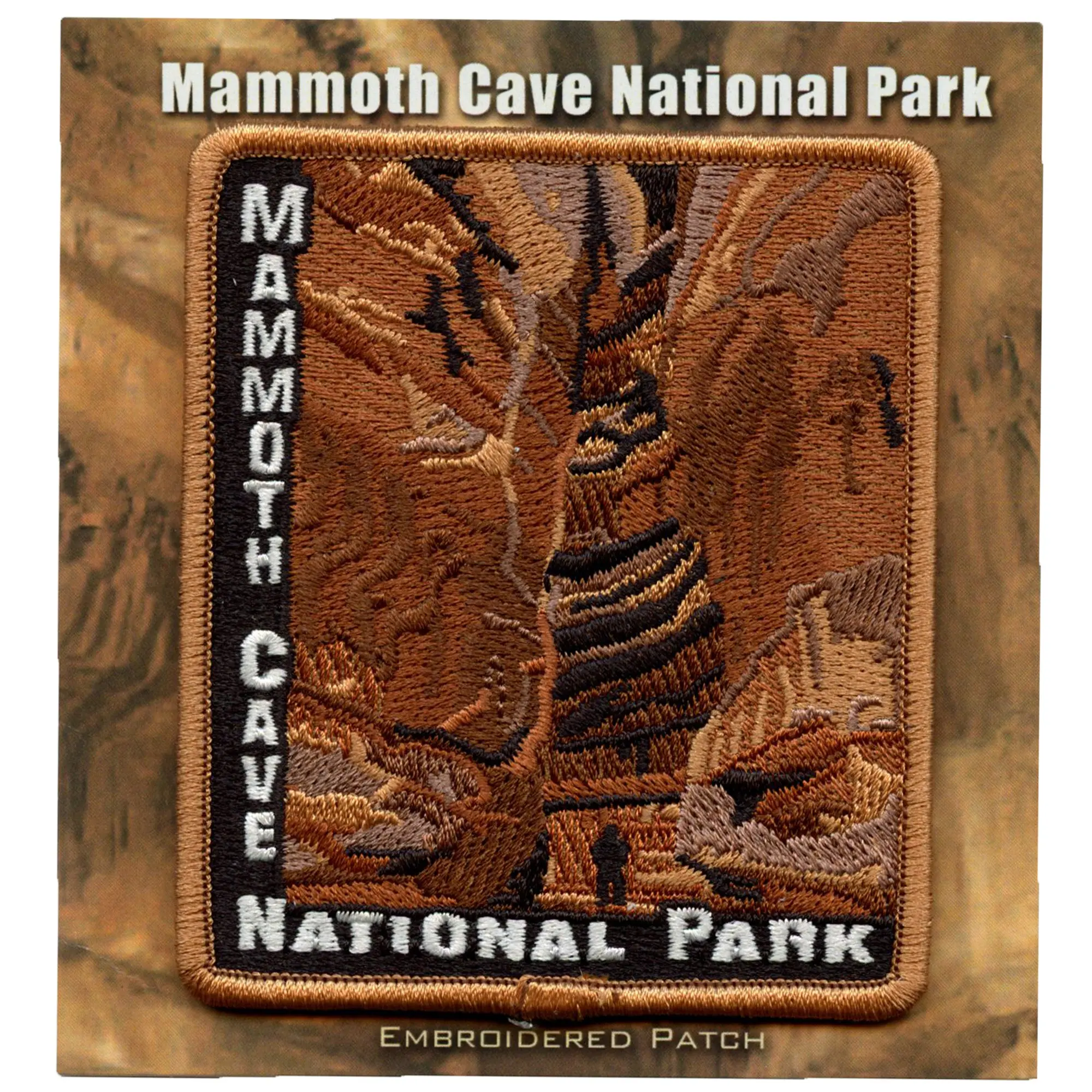 Mammoth Cave View Patch Kentucky National Park Embroidered Iron On - Image 2