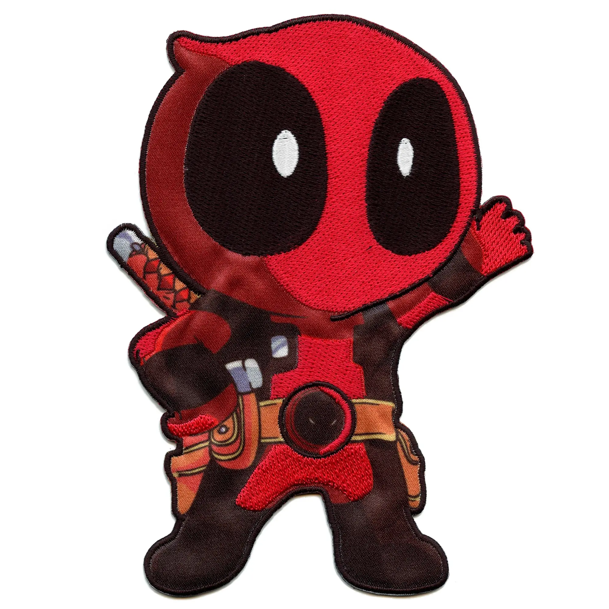 Marvel Animated Deadpool Character Embroidered Iron On Applique Patch