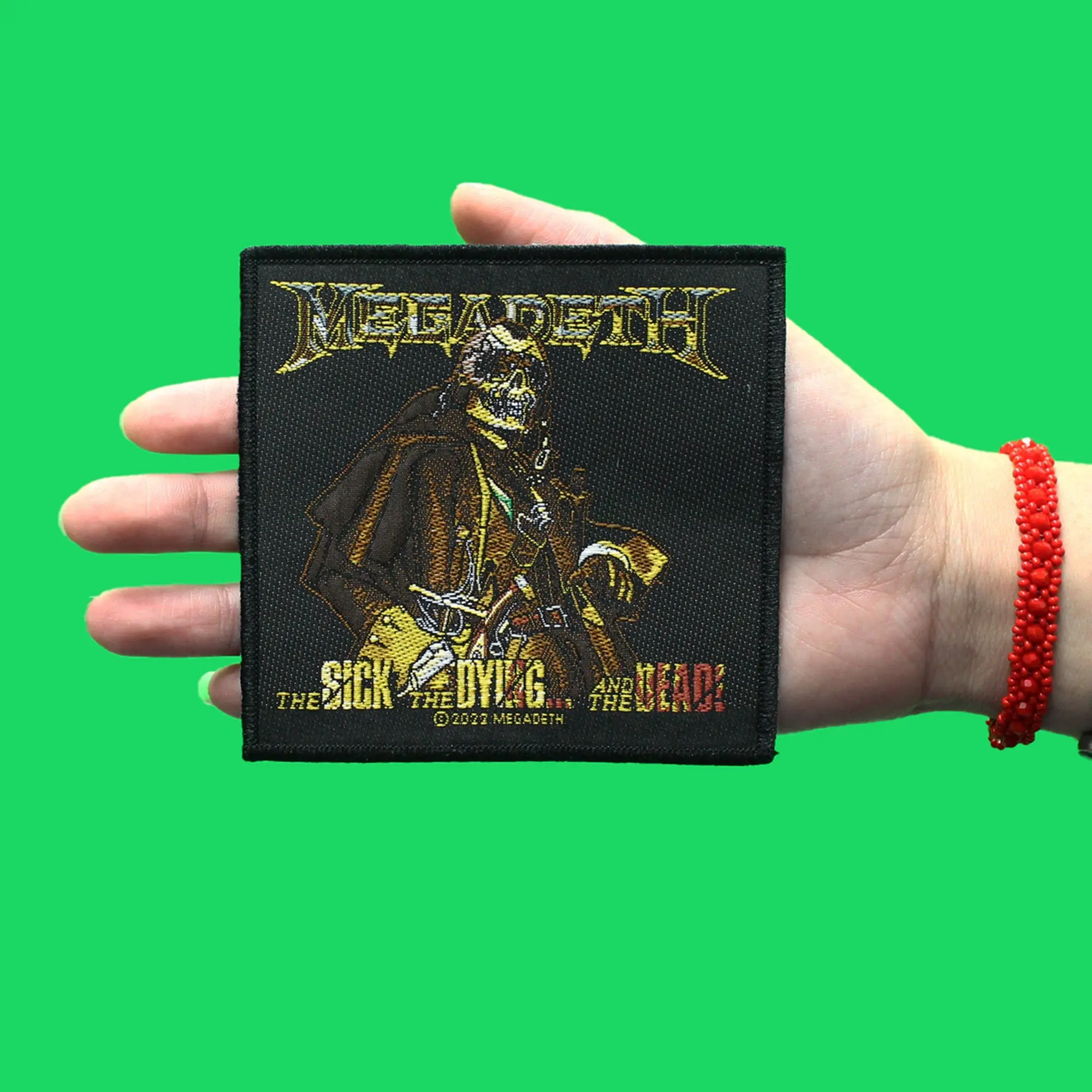 Megadeth Sick Dying Dead Patch Studio Album Cover Woven Sew On - Image 2