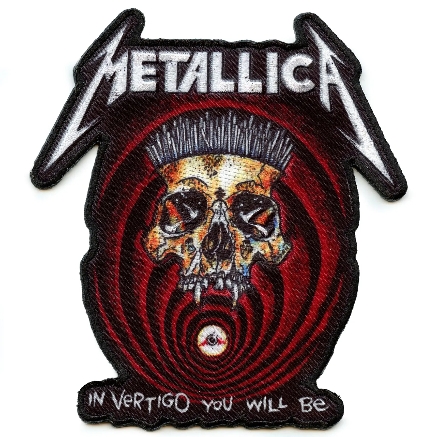 Metallica In Vertigo Detail Patch Heavy Metal Band Sublimation Embroidered Iron-On