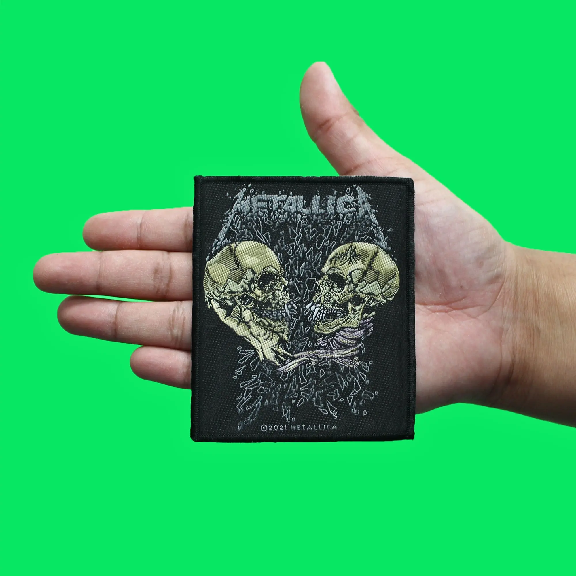 Metallica Sad But True Art Patch Heavy Metal Band Woven Sew On - Image 2