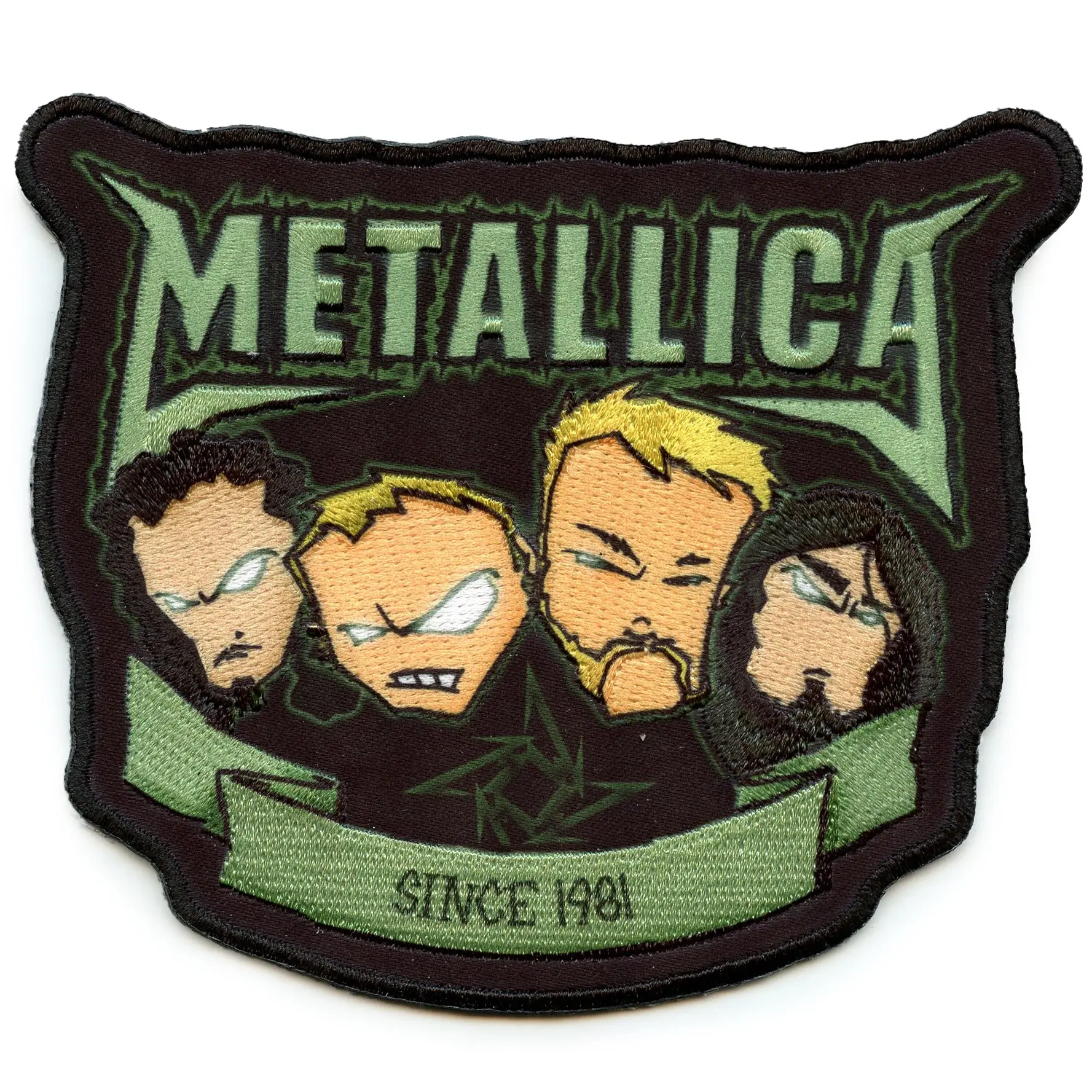 Metallica Squindo Since '81 Patch Heavy Metal Band Sublimation Embroidered Iron-On