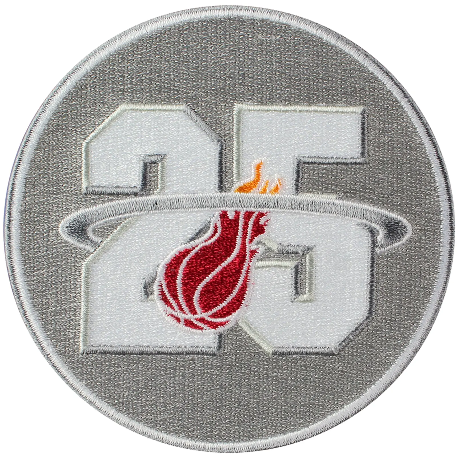 Miami Heat 25th Anniversary Season Logo Jersey Patch 4" Version (2012-13)