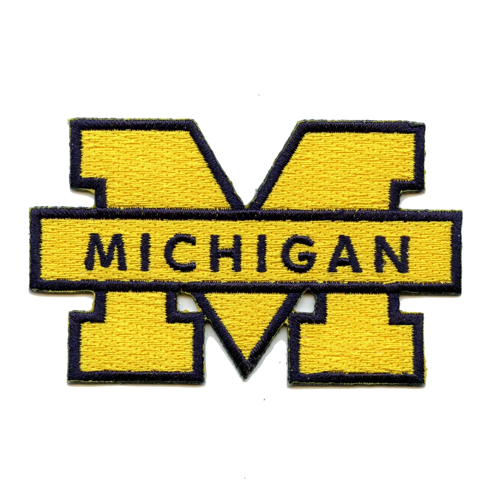 Michigan Wolverines Alternate Logo Iron On Embroidered Patch